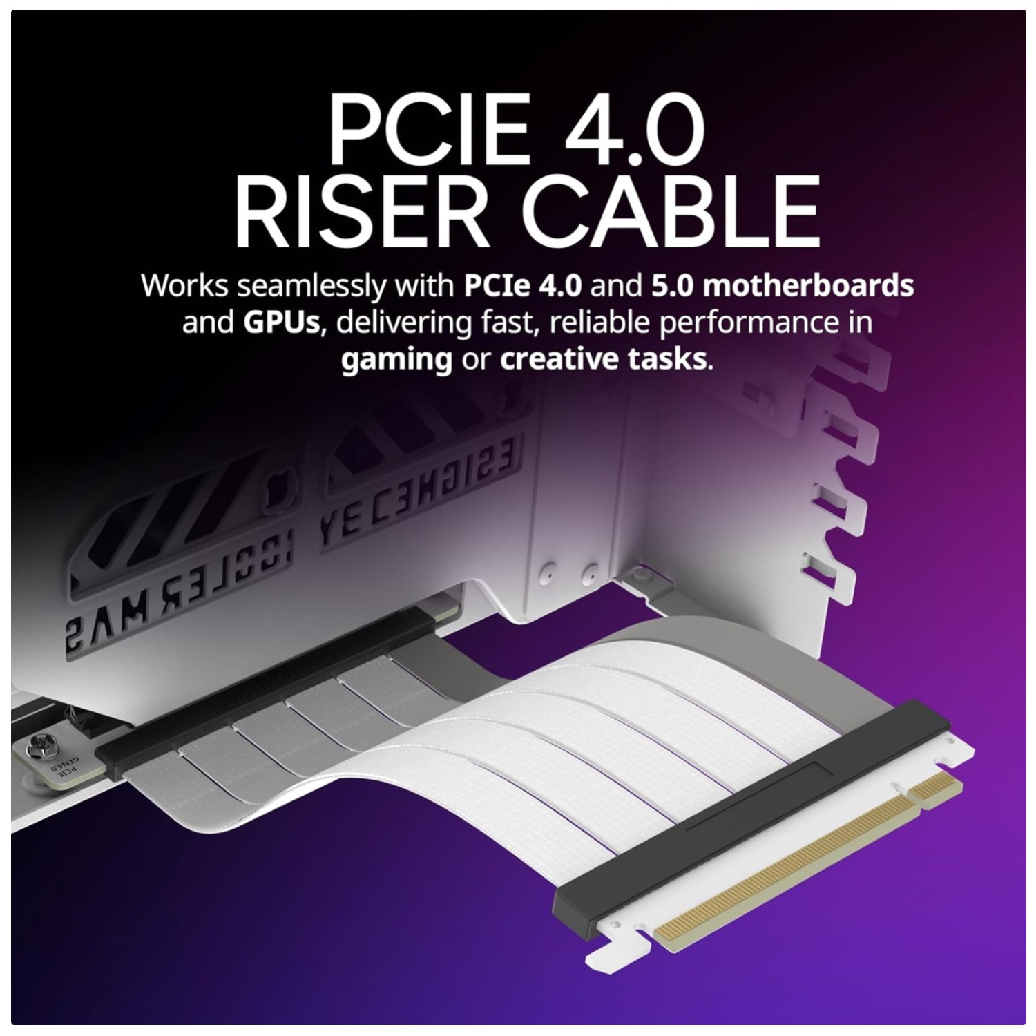 Vertical GPU Holder Kit V3, PCIe 4.0/5.0 Motherboards, White