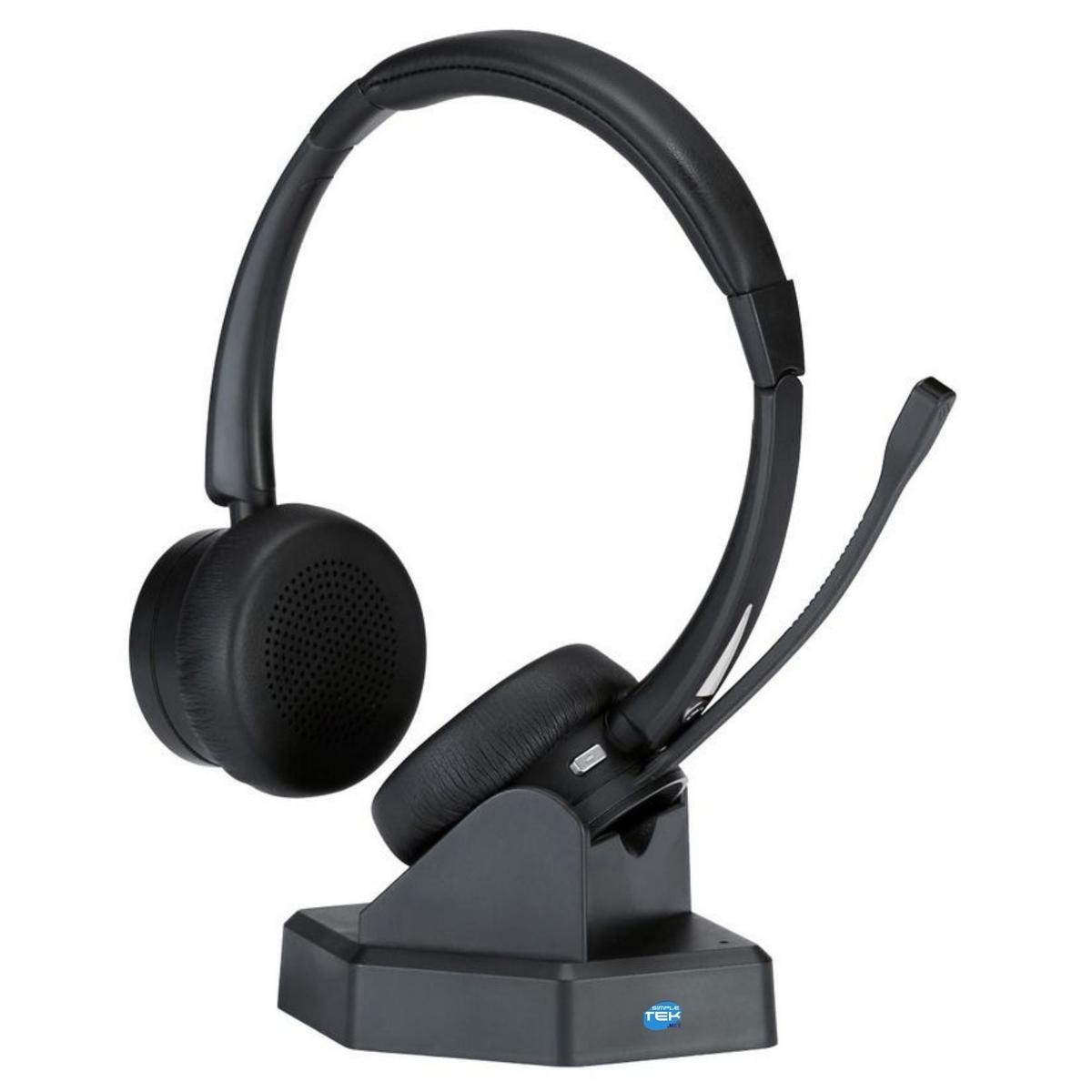 Wireless Bluetooth Headphones Duo Headset Call Center Switchboard BT