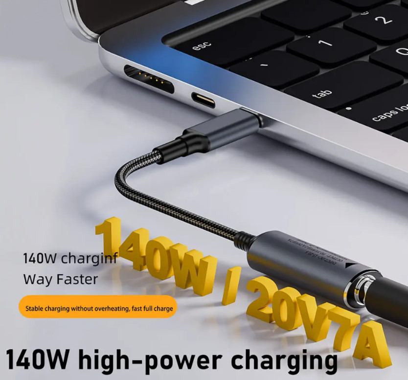 Lot 5 – 50 HP / DELL Power Adapter Converter Cable 7.4mm To USB-C Type Connector