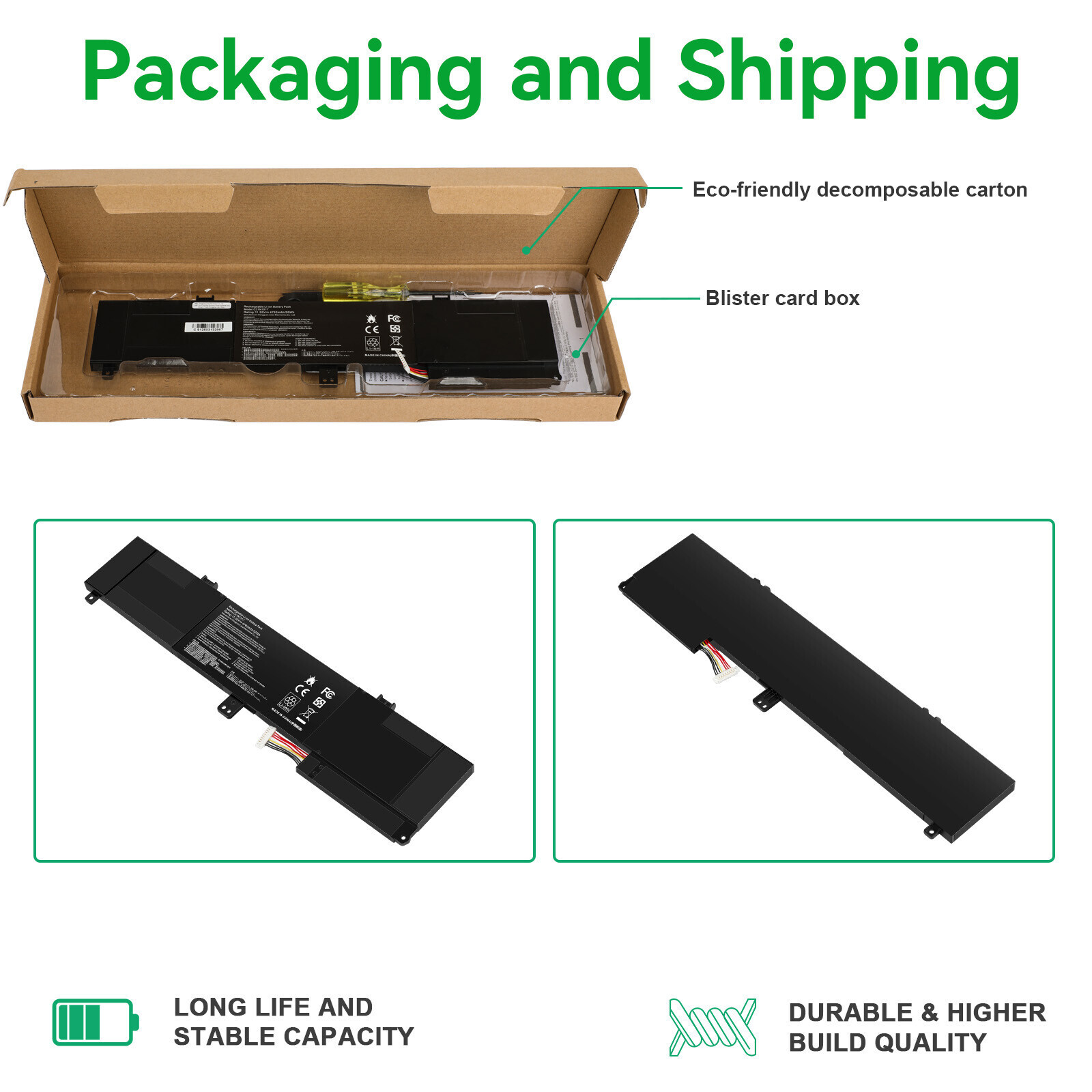 C31N1517 Battery For ASUS VivoBook Flip Q304 Q304U Q304UA Q304UAK Q304UJ 55Wh