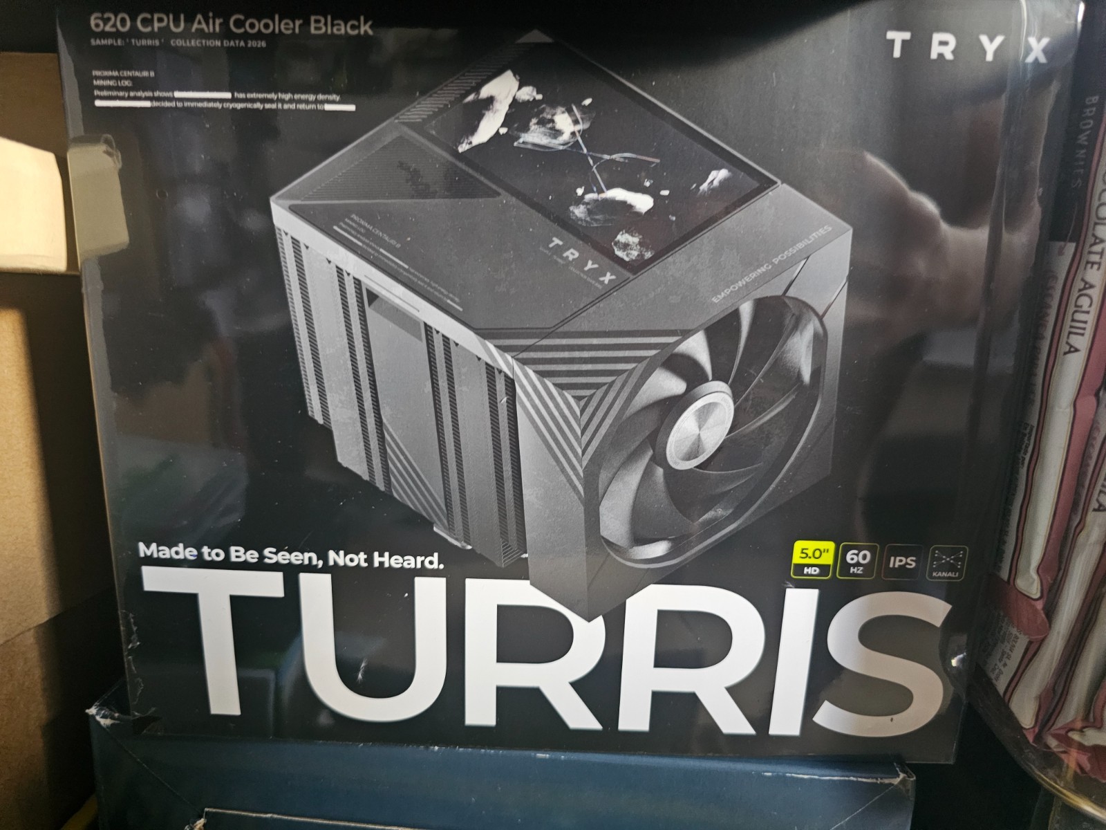 TRYX TURRIS T620 CPU Air Cooler 5.0″ IPS Customizable Screen (Black)