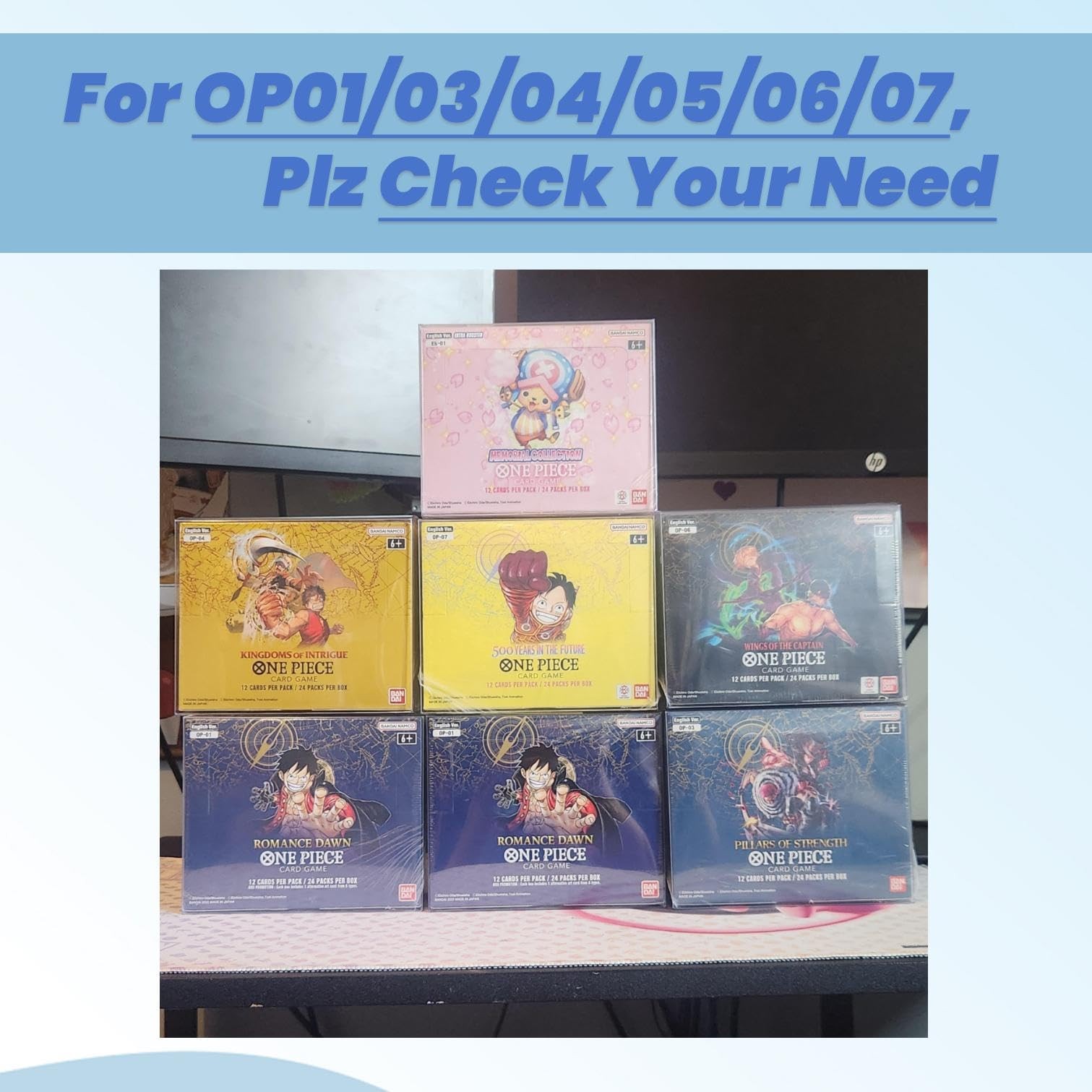 HOUSYLOVE PET OPCG Booster Protectors One Piece Card Game (10 Pack) 0.50mm