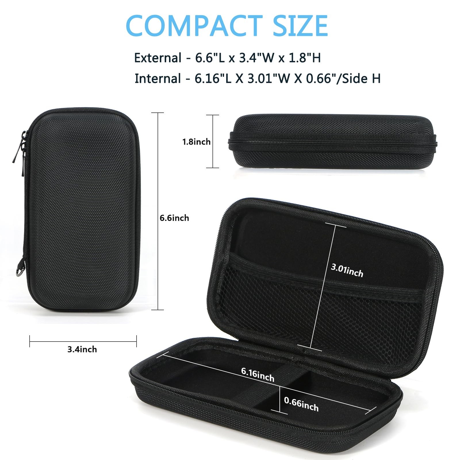 Portable Protection Hard Eva Case For External Batterycell Phonegpshard Driveusb