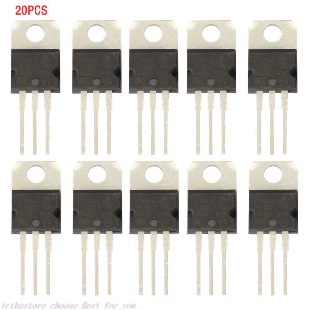 20PCS LM317T LM317 Voltage Regulator IC 1.2V to 37V 1.5 GM