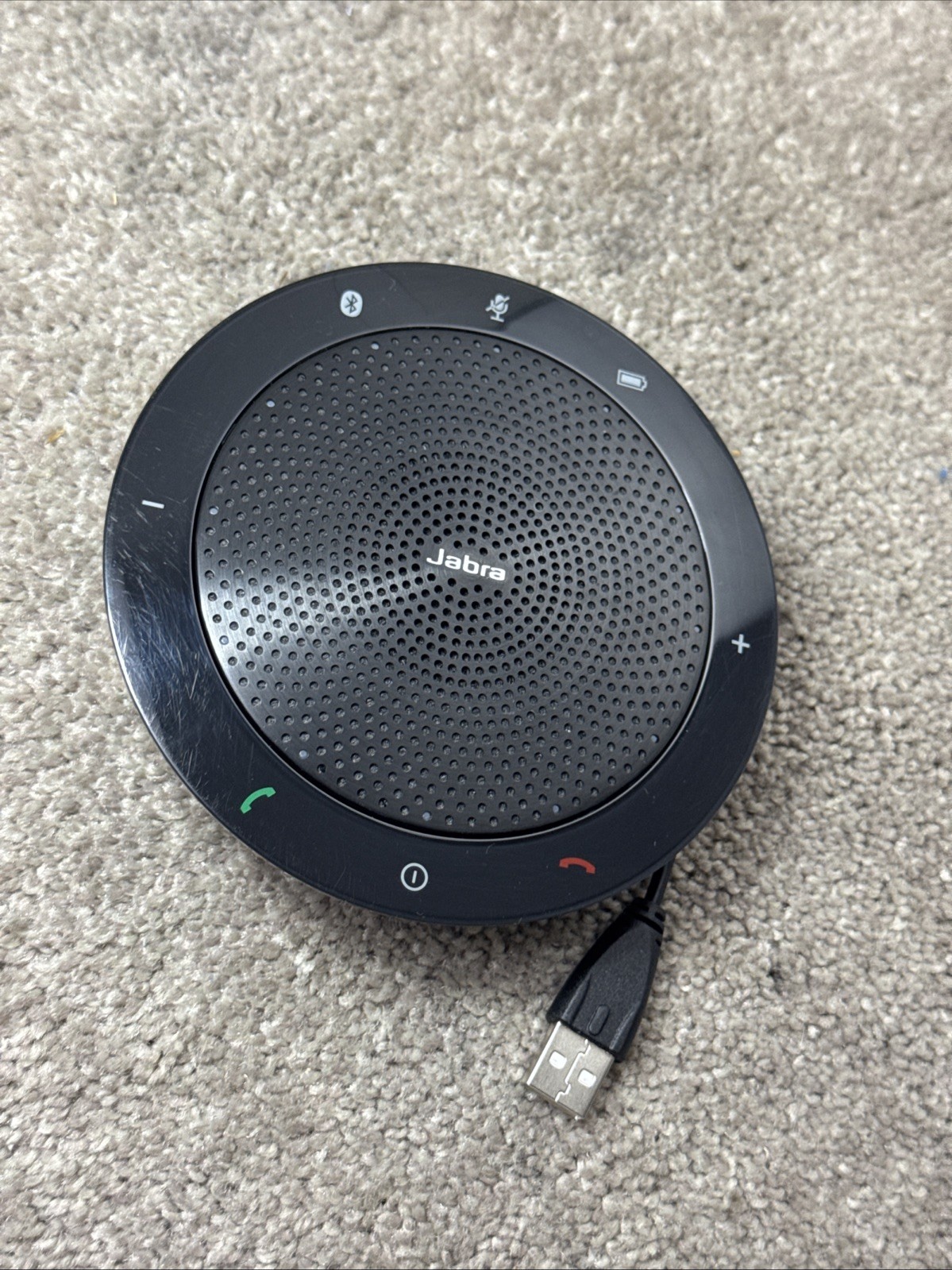 Jabra Speak GN 510 Portable USB + Bluetooth Speakerphone TESTED Working