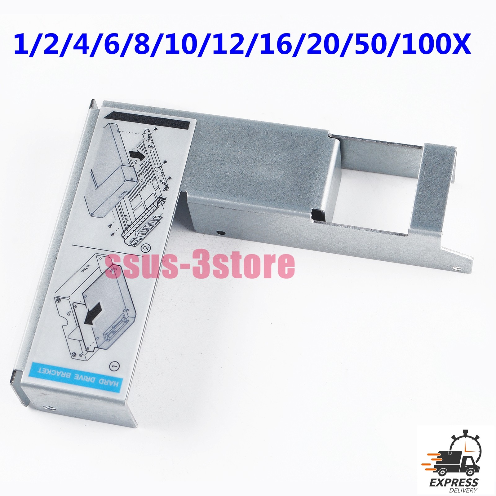 2.5″ To 3.5″ Adapter Bracket For Dell PowerEdge R640 R740 R740XD Caddy X7K8W