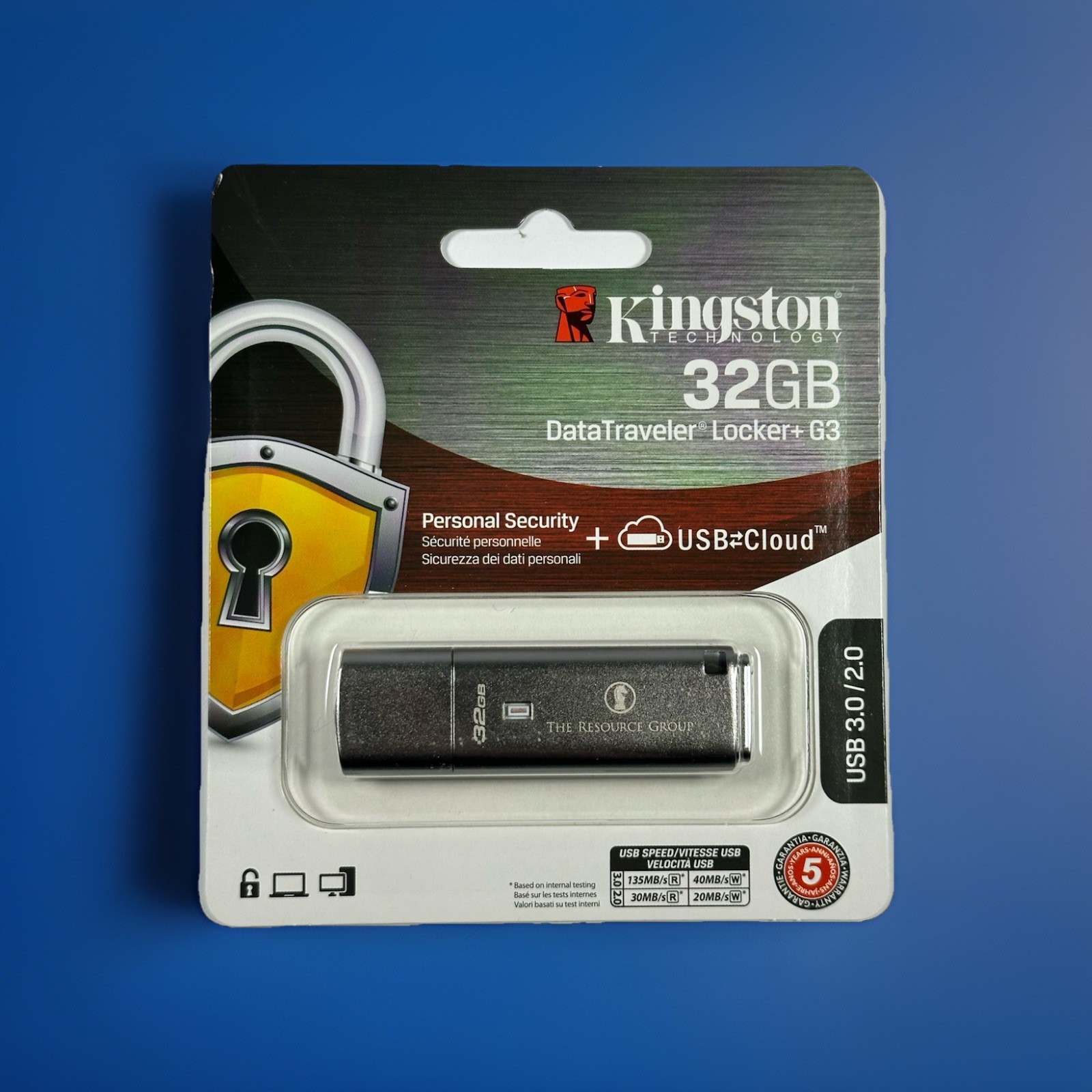 Kingston 32GB DataTraveler Locker+ G3 USB 3.0 Hardware Encrypted Flash Drive