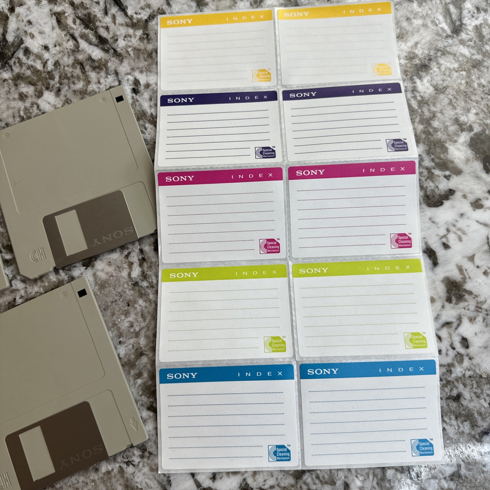 Sony 1.44MB 3.5″ Floppy Disks 2HD IBM Formatted Vintage Floppy Diskettes 5 Pack