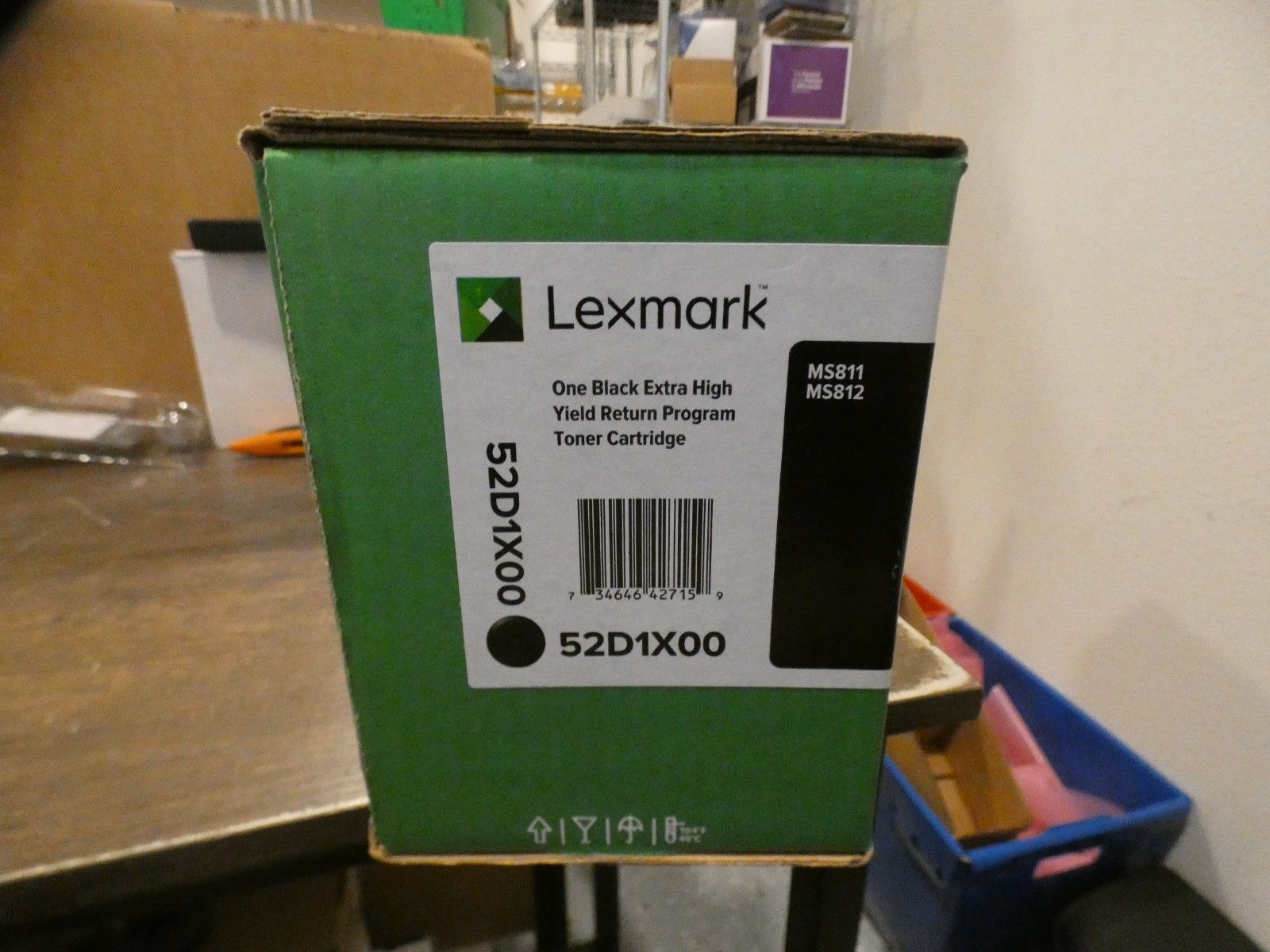 Lexmark 52D1X00 Extra High Yield Return Program Toner Cartridge MS811 MS812