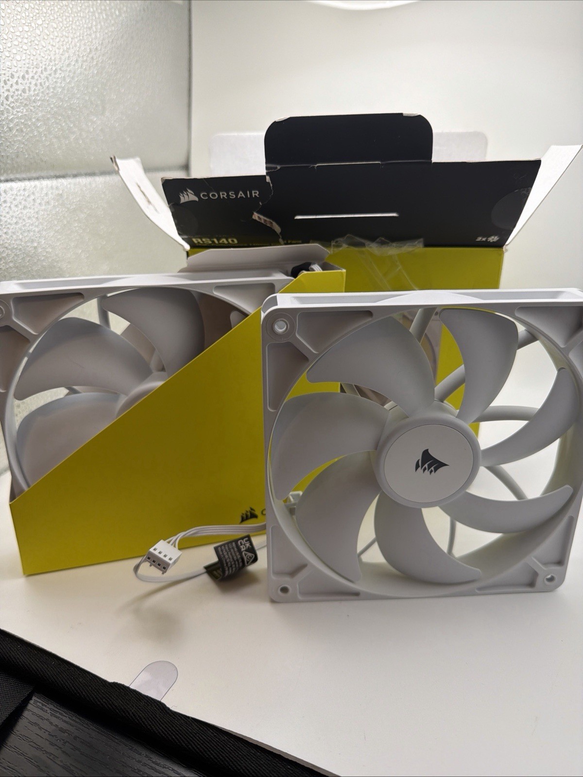 Corsair RS140 ARGB 140mm White Case Fans (Pack of 2) PWM