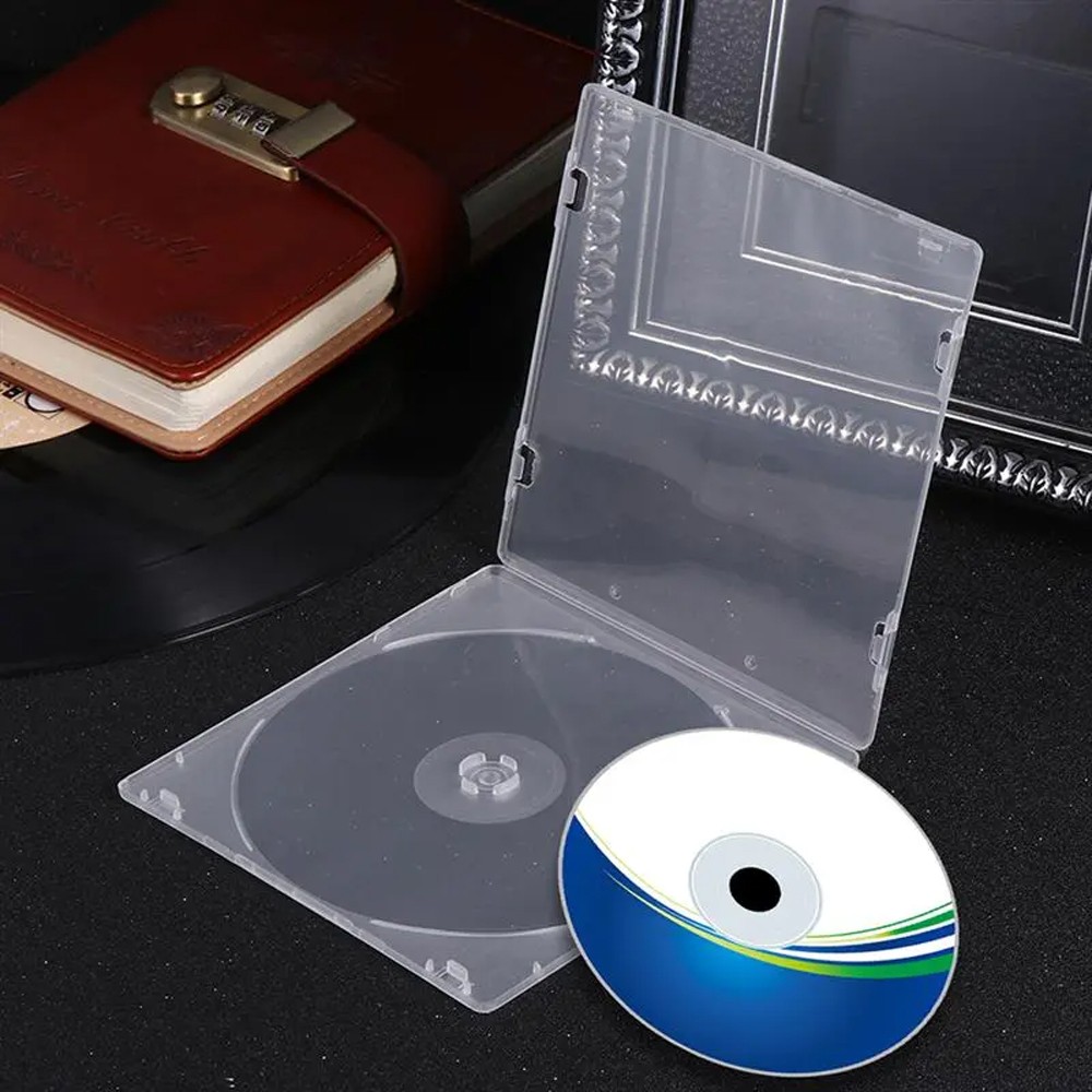 10-100 Pack Clear Single CD DVD Case PP Poly Plastic Cases Holder Storage Box