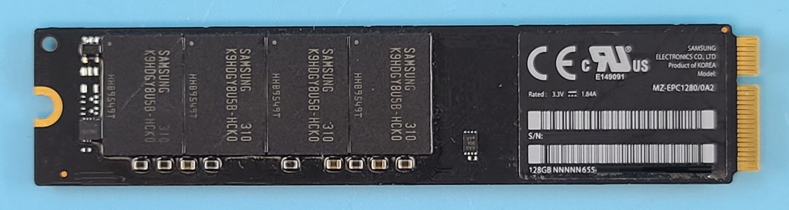 655-1770A 128GB SSD Samsung MZ-EPC1280/0A2 128GB SATA-3 7+17 pin Flash Drive