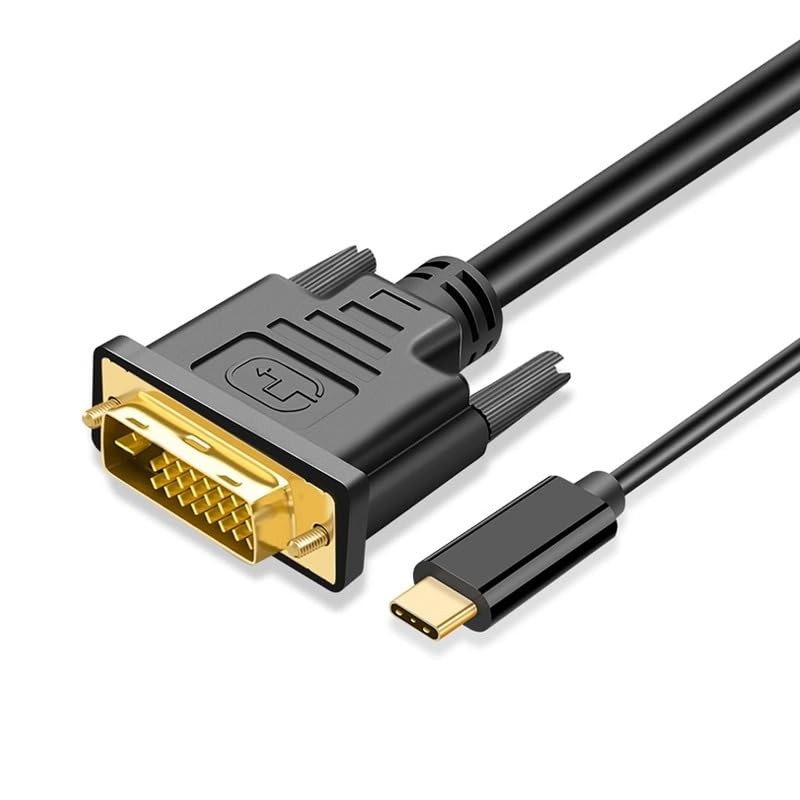 MMOBIEL USB-C to DVI Cable Adapter – Male USB-C to Male DVI-D Dual Link