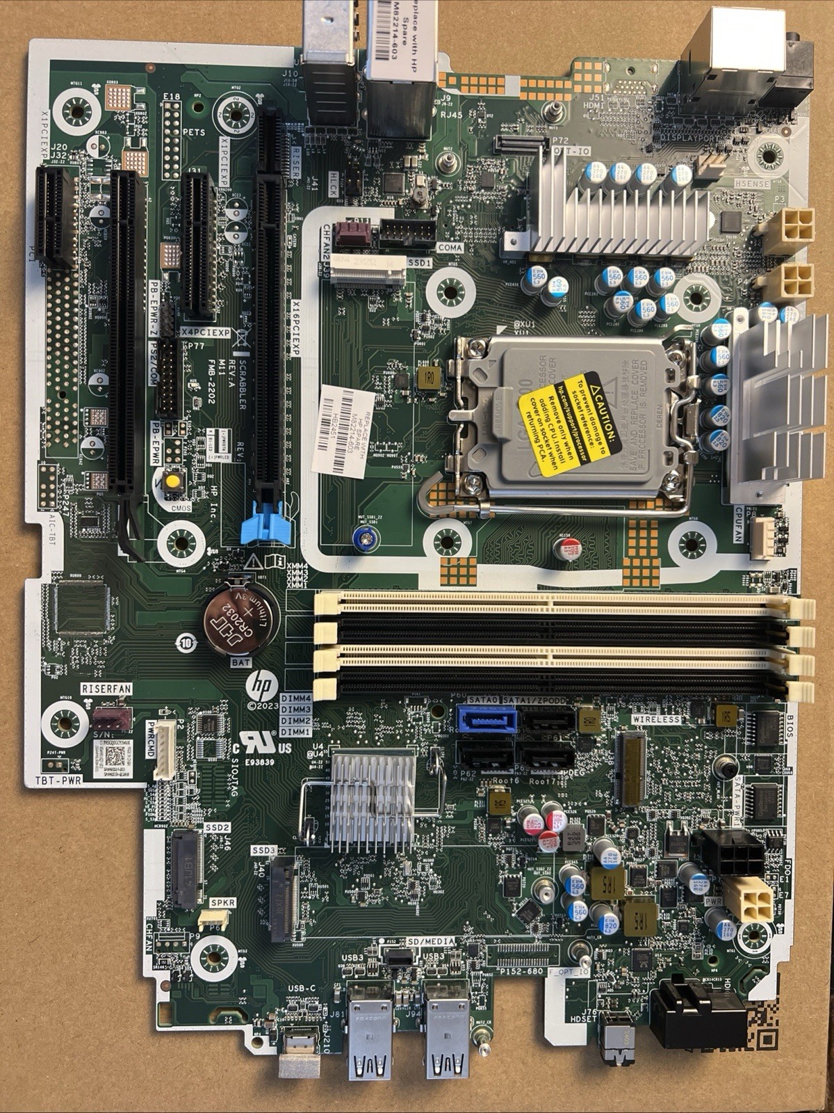 Brand New HP Z2 G9 SFF Workstation Motherboard SystemBoard M82214-603