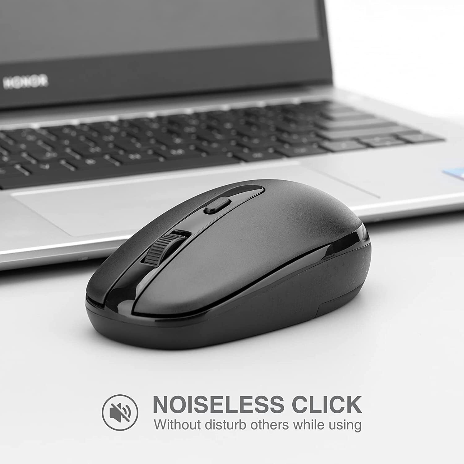 Rii Wireless Mouse RM700 2.4G Silent Mouse with USB Receiver for Laptop,PC,Mac
