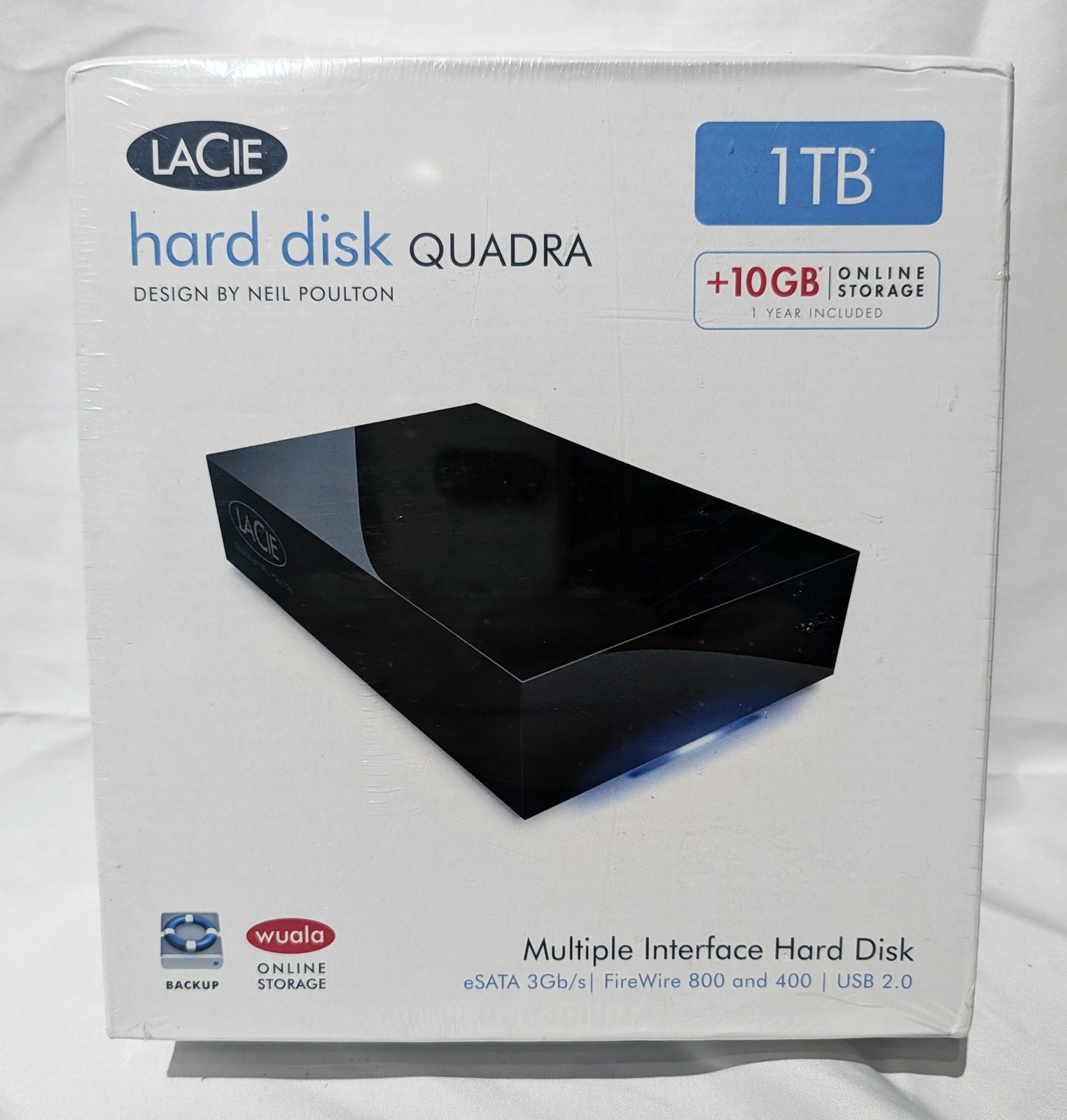 Lacie Quadra 1TB Multiple Interface External Hard Drive – NEW