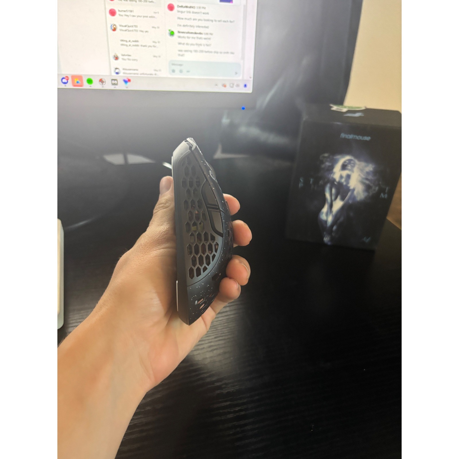 Finalmouse Starlight-12 Phantom Wireless GaminMouse Medium Black Blue no Cable