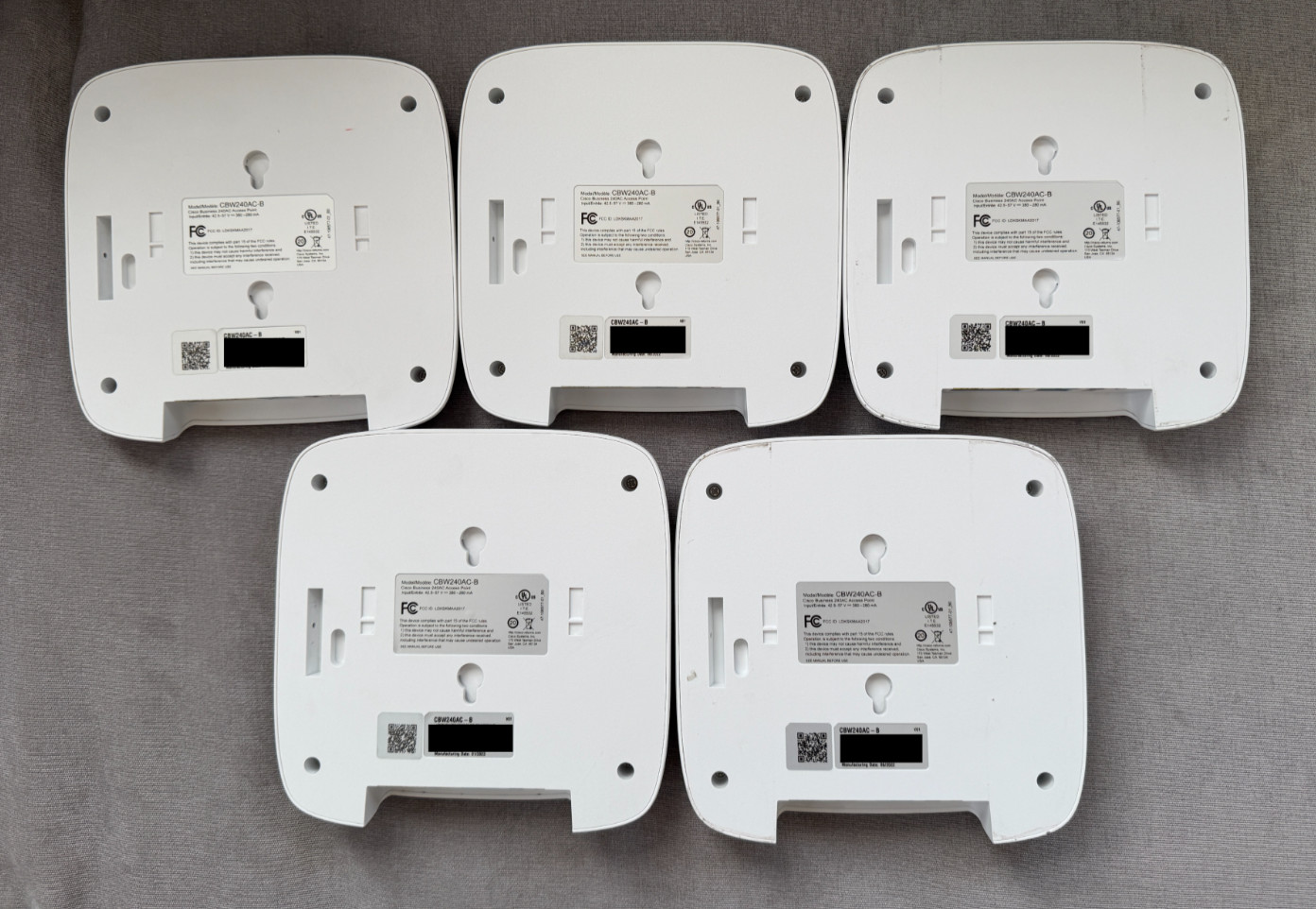 Cisco CBW240AC-B WiFi 5 Wireless Access Point 802.11ac Gigabit Mesh – Lot of 5