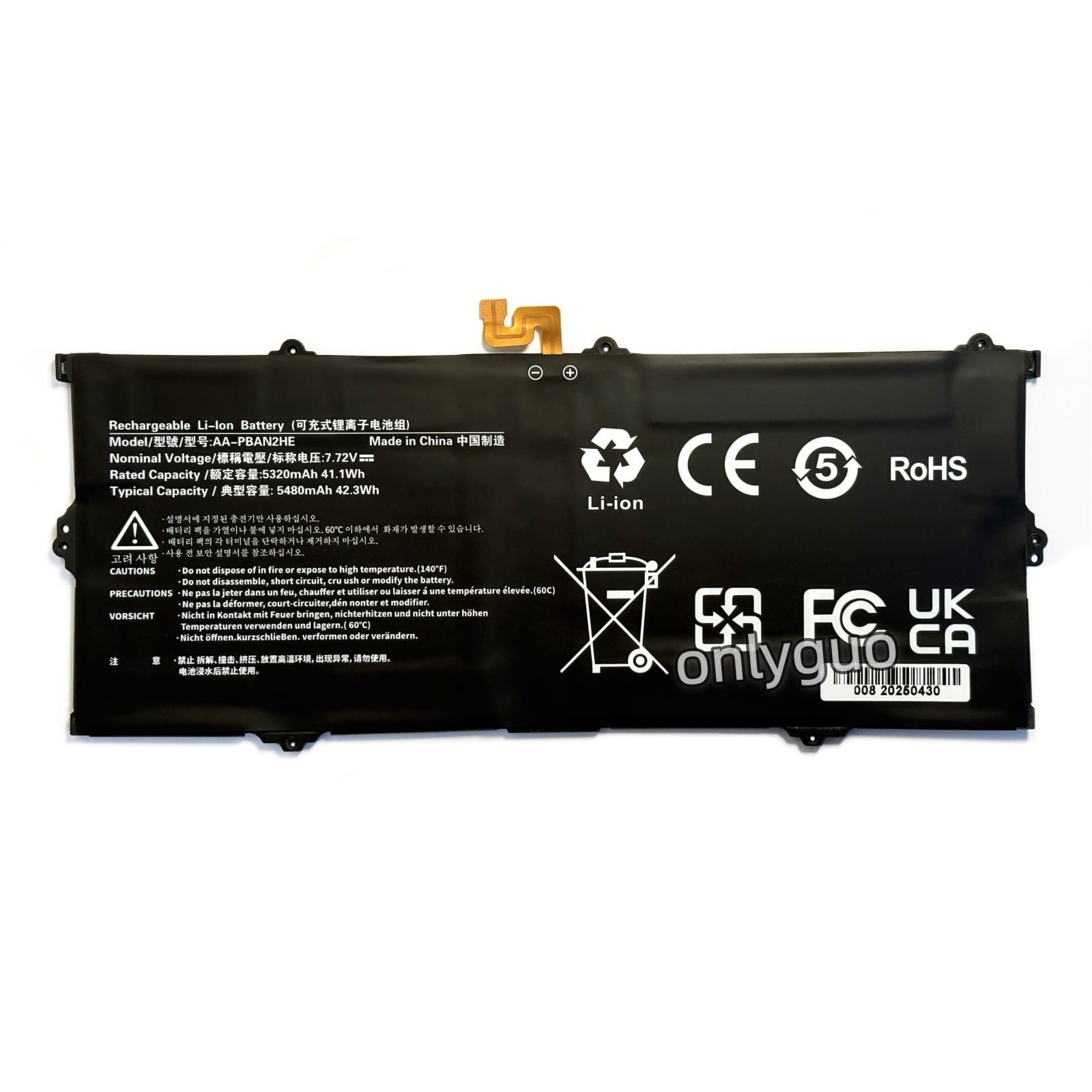 New Genuine OEM AA-PBAN2HE Battery For Samsung Galaxy Book Go 340XDA NP340XLA US