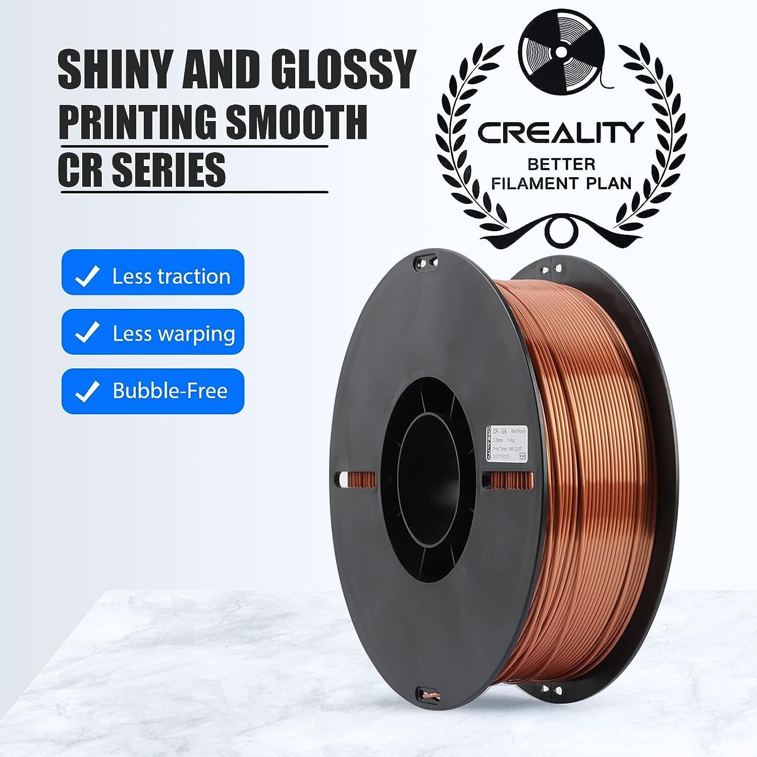 Creality 3D Printer Filament PLA/PETG/Ender/Silk PLA/Matte PLA 1.75mm 1KG/2.2LB
