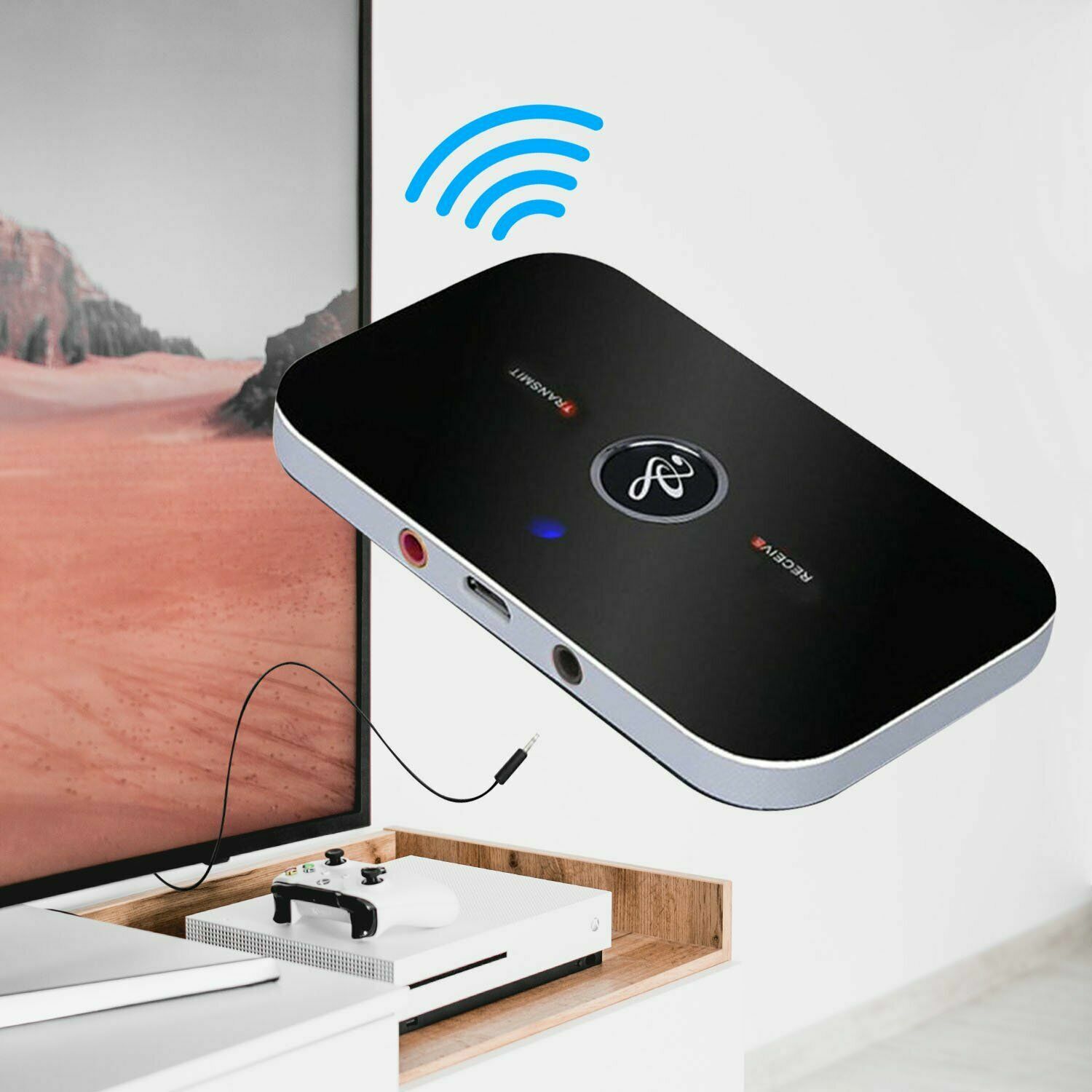Bluetooth Transmitter & Receiver Wireless Adapter For Home stereos/speakers