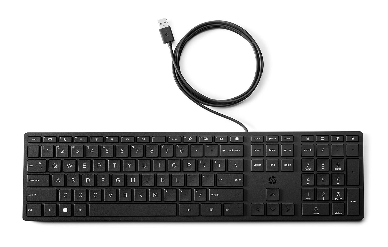 HP Wired Desktop 320K Keyboard US L96909-001 For Office (New)