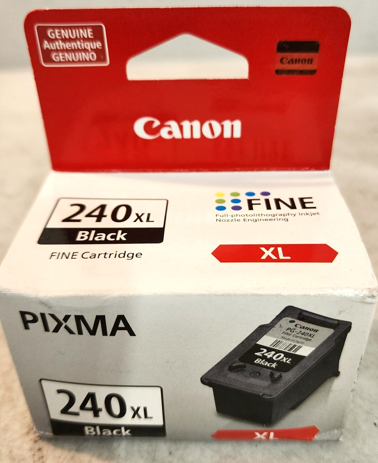 Canon PG-240XL Black High Yield Ink Cartridge 5206B001 Genuine New Sealed Box