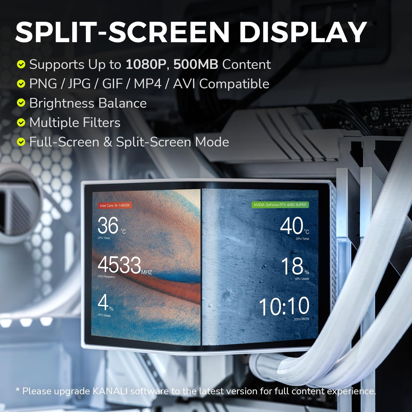 TRYX Panorama 360 ARGB Asetek 8th Gen V2 AIO Cooler (White) L-P360A-AS3M-G1W