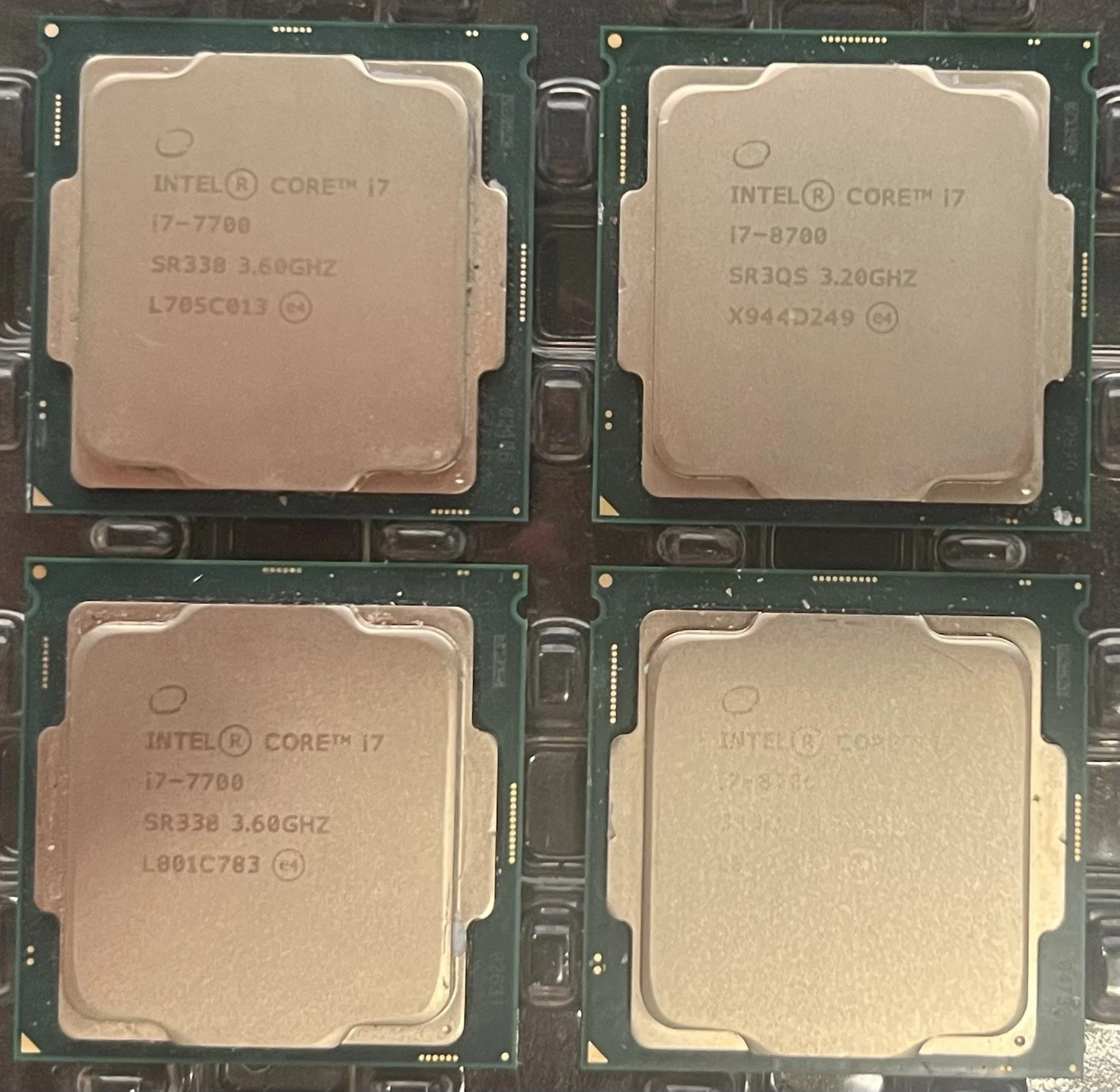 LOT OF 4 Intel Core i7- 7th & 8th Generation i7-7700 & i7-8700 FULL INFO IN DESC