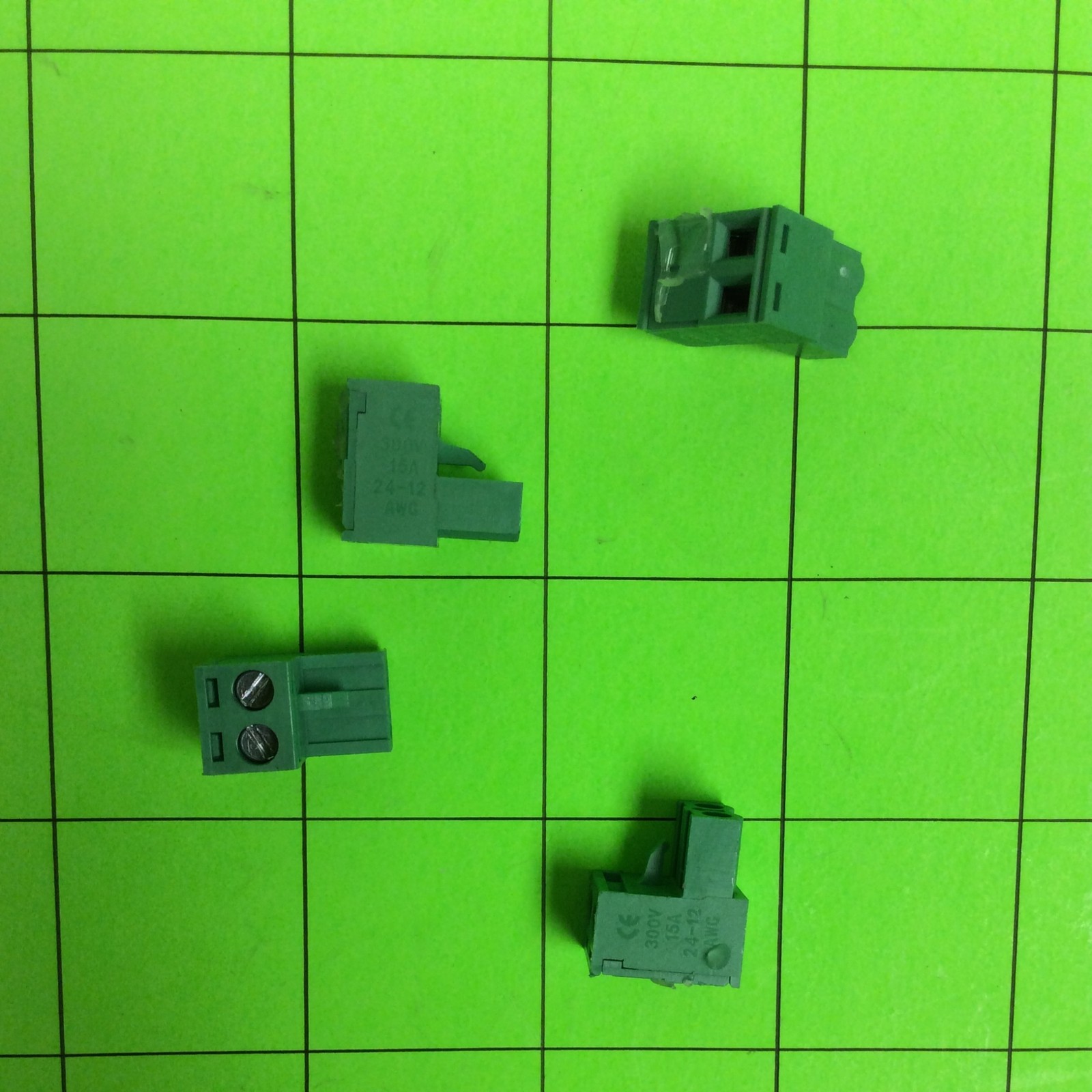 Set of (4) Creality LD-002R 3D Printer Green Coupling Connector