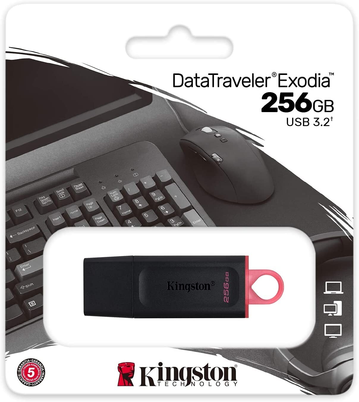 **NEW**Kingston DataTraveler Exodia 256GB USB 3.2 Flash Drive Thumb Drive