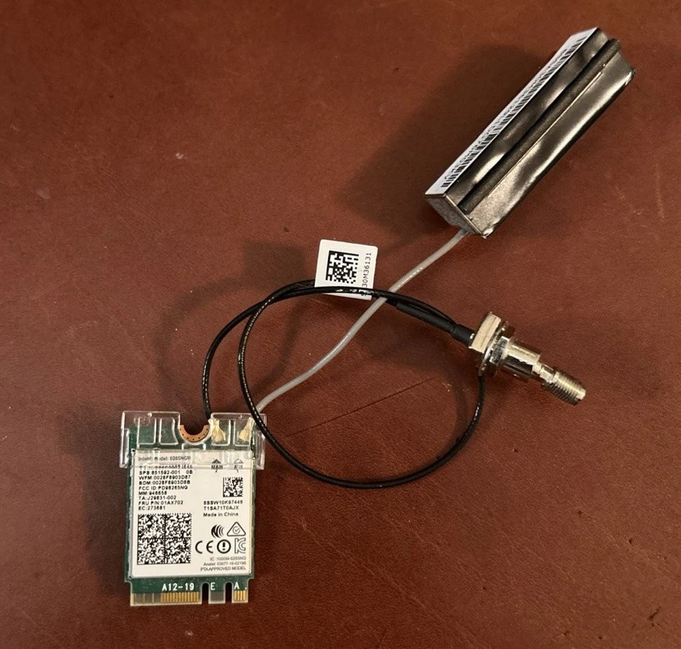 Wireless Card Intel 8265NGW Dual Band 802.11ac NGFF 867mbps *WiFi* Bluetooth 4.2