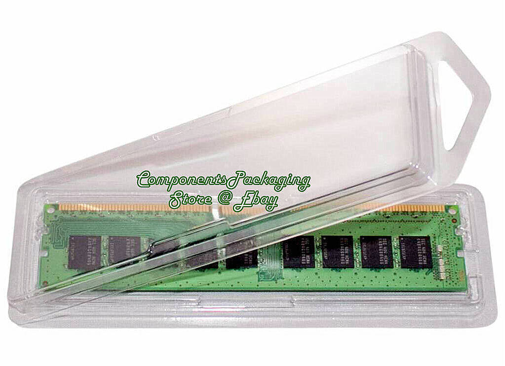 DDR4 PC4 Memory Clam Shell Case for DIMMs Anti Static ESD – Lot of 12 25 40 80