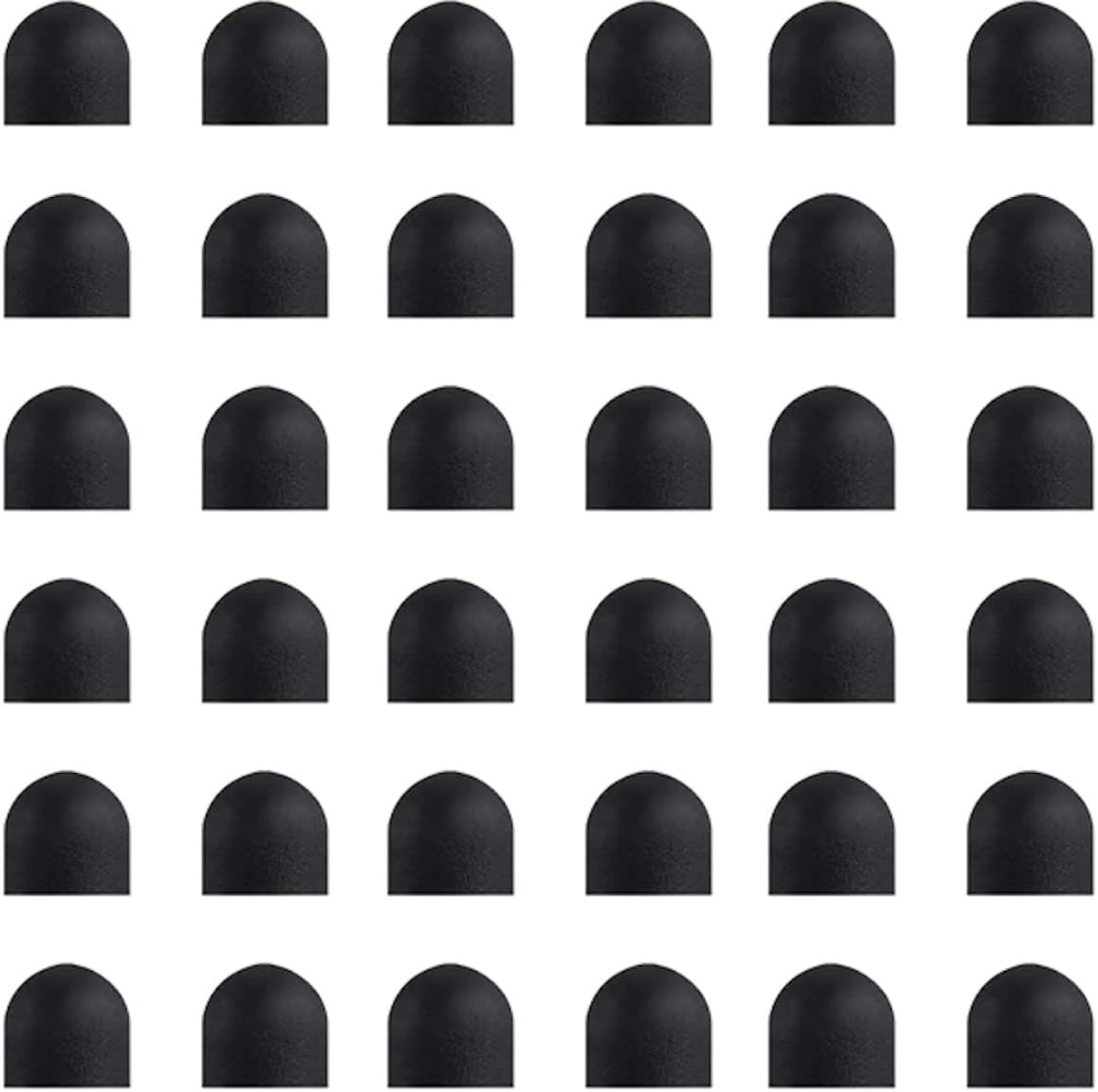 36Pcs Stylus Rubber Tips for Stylus Pens, 0.24Inch (6Mm) Diameter