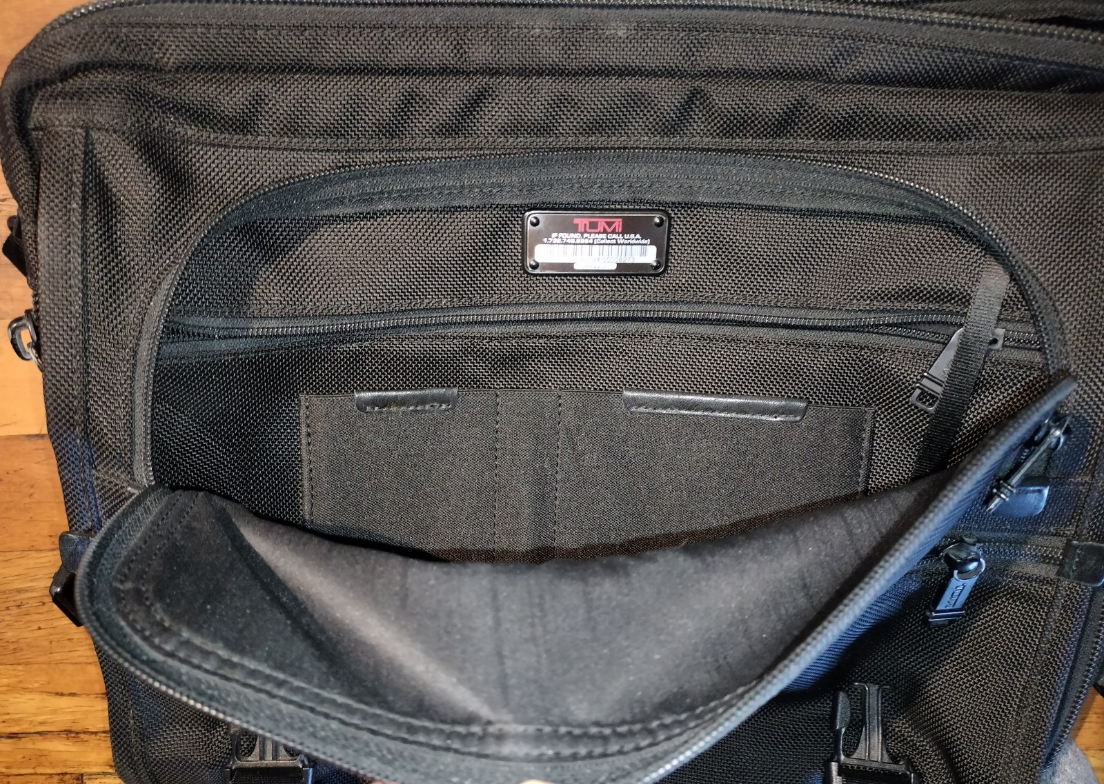 Vintage Tumi Black Ballistic Nylon 16″ Laptop Briefcase Shoulder Travel Bag