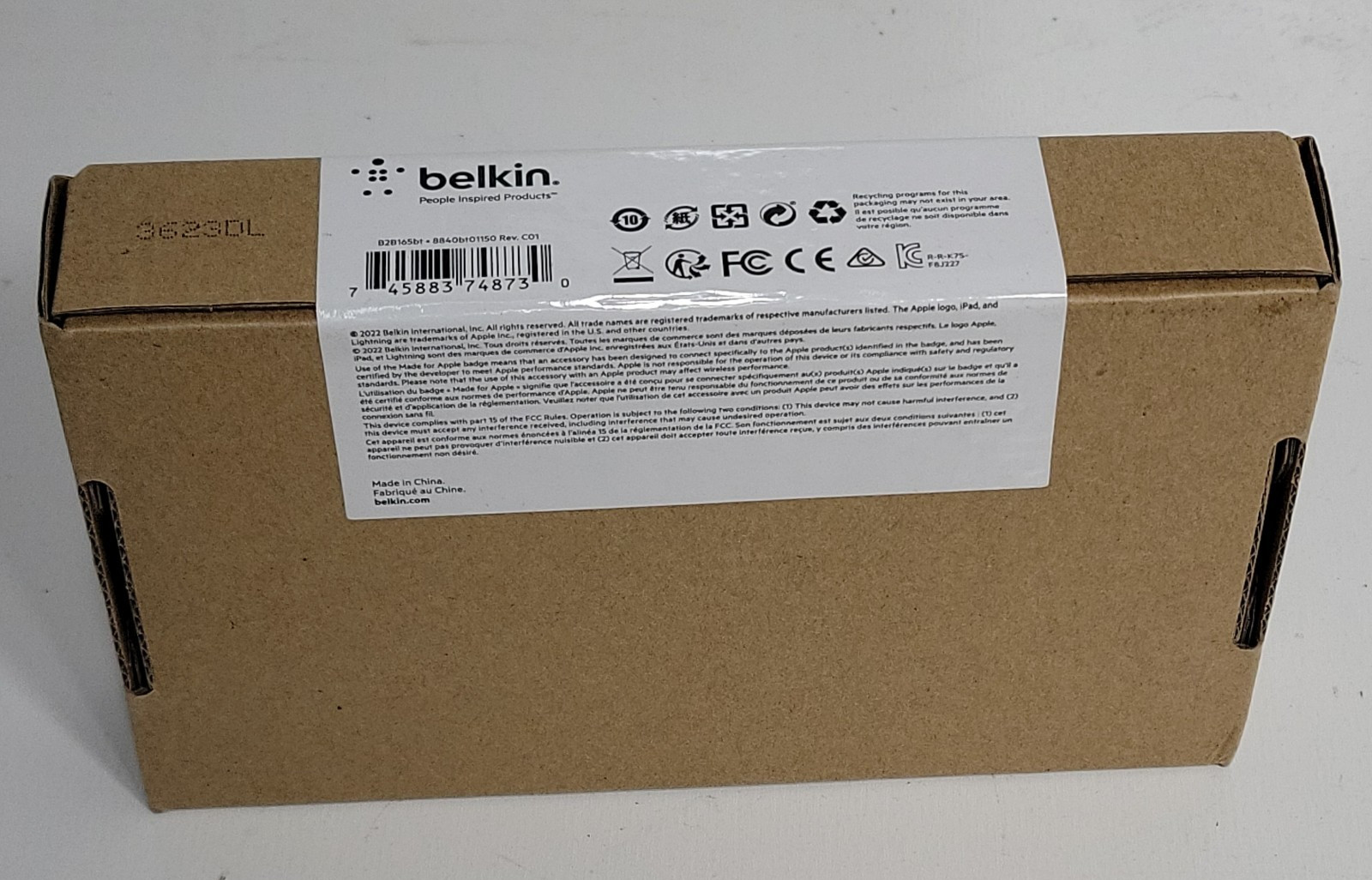 SEALED New Belkin B2B165BT Ethernet Power Adapter Lightning Connector Apple iPad
