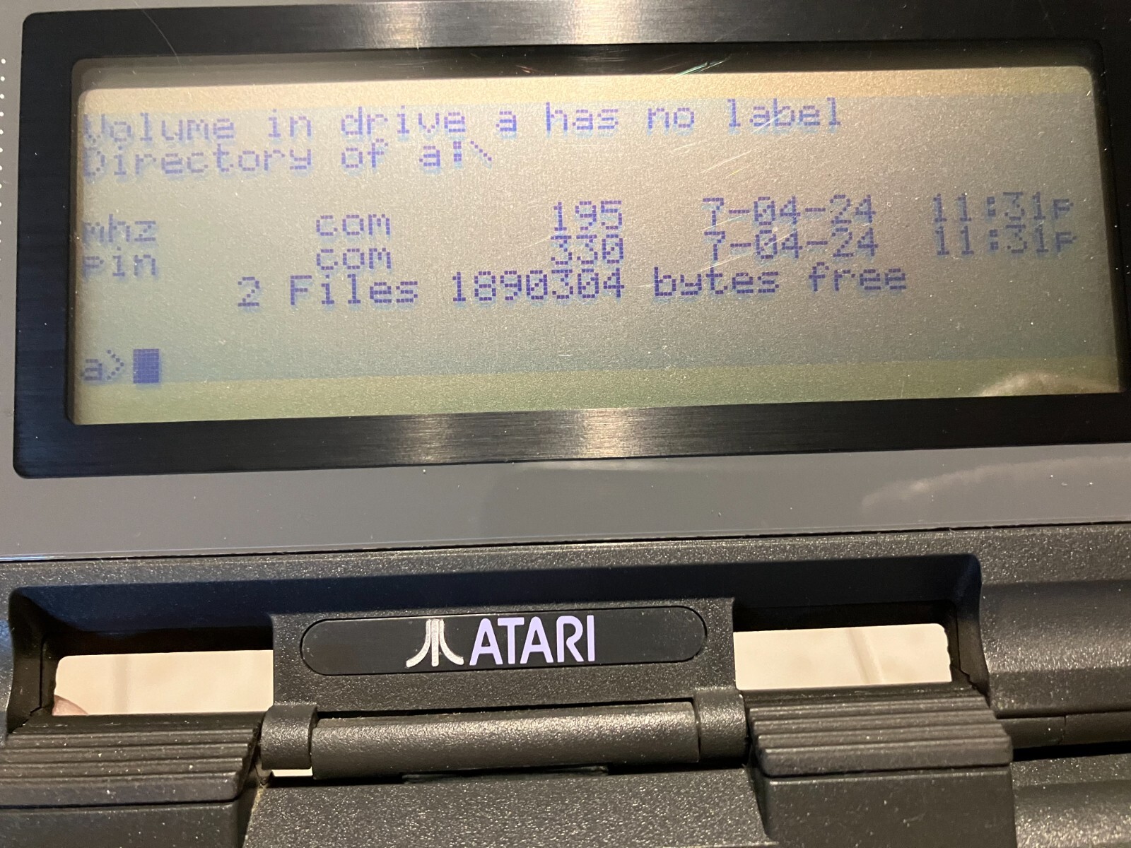 Atari Portfolio 1.5MB APF-01 Battery less Card with USB file transfer utility