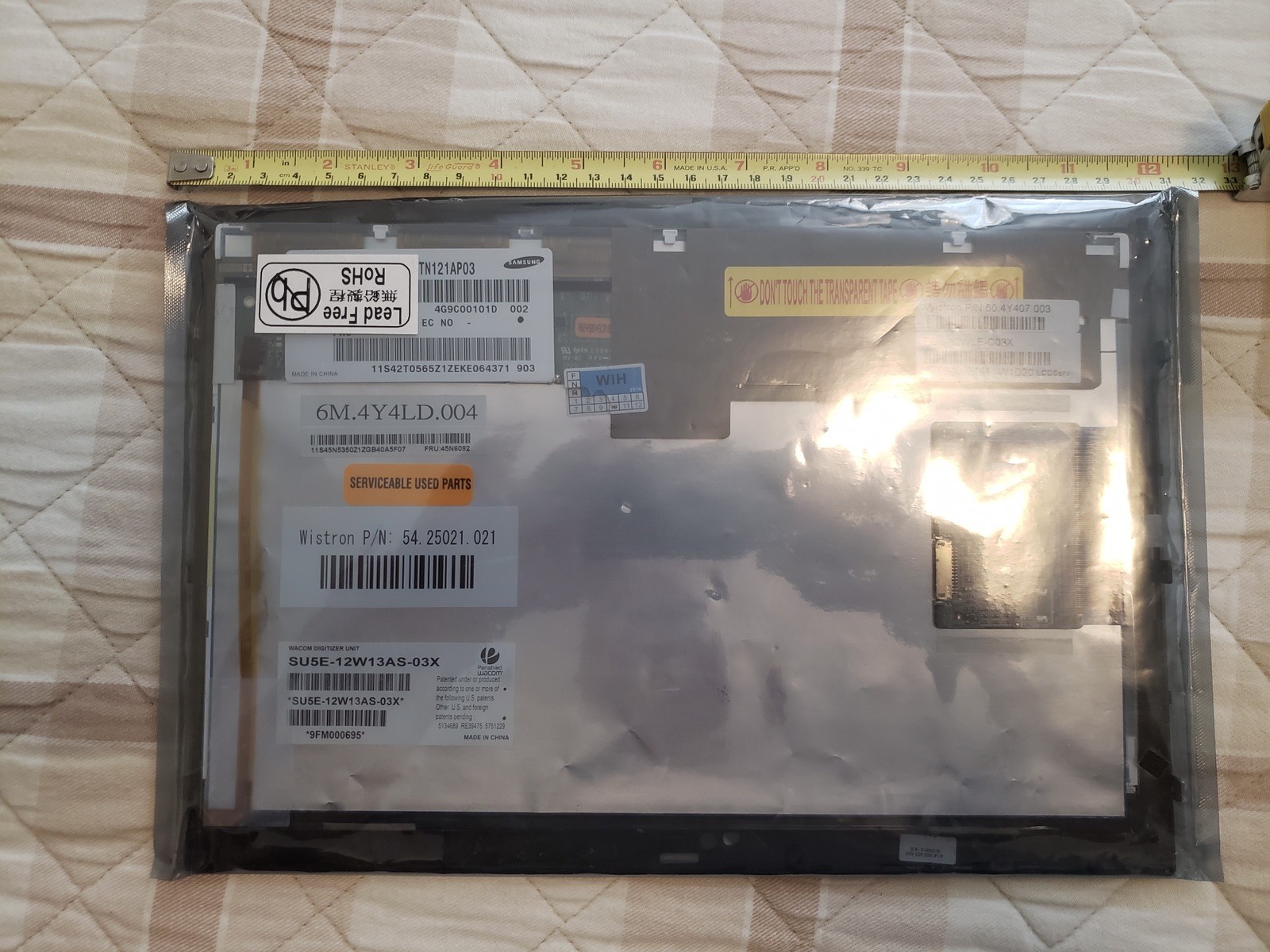 LENOVO Thinkpad X200 Wacom Digitizer Unit 12.1″ SU5E-12W13AS-02X NEW