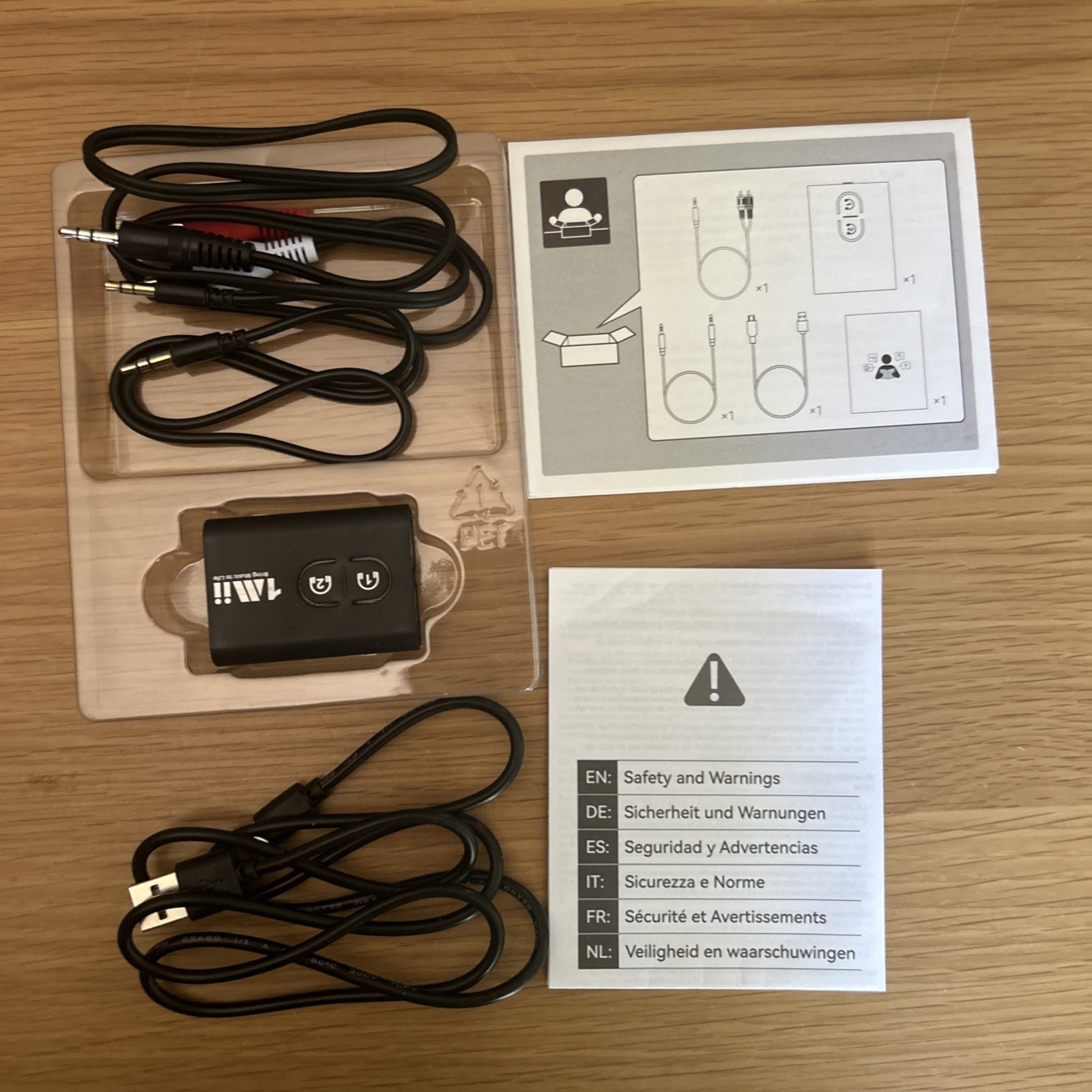 1Mii ML300 Bluetooth 5.3 Transmitter Receiver AptX Low Latency for TV Stereo