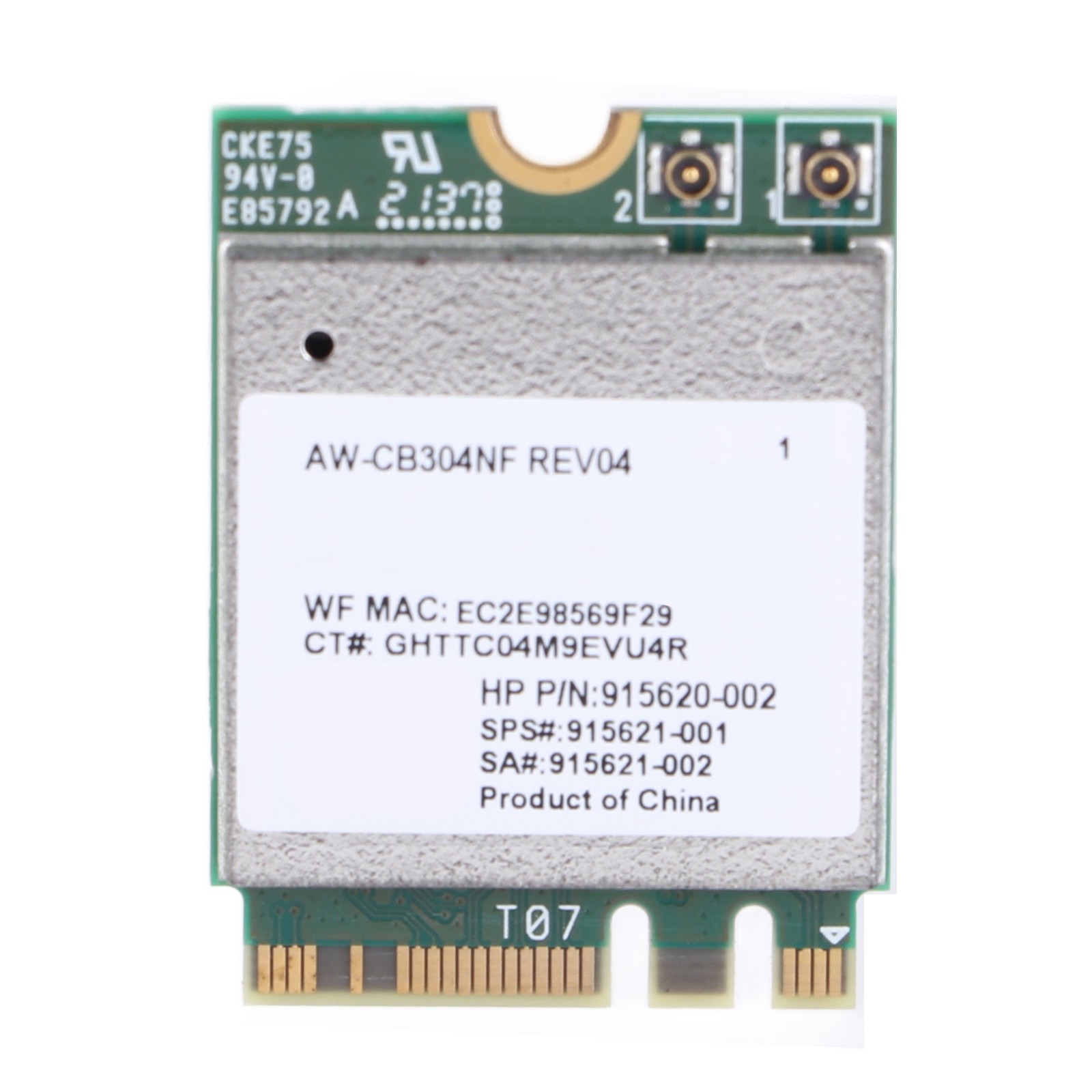 AW CB304NF RTL8821CE Network Card 433Mbps M.2 NGFF Network Card BT4.2 Netwo UFRD