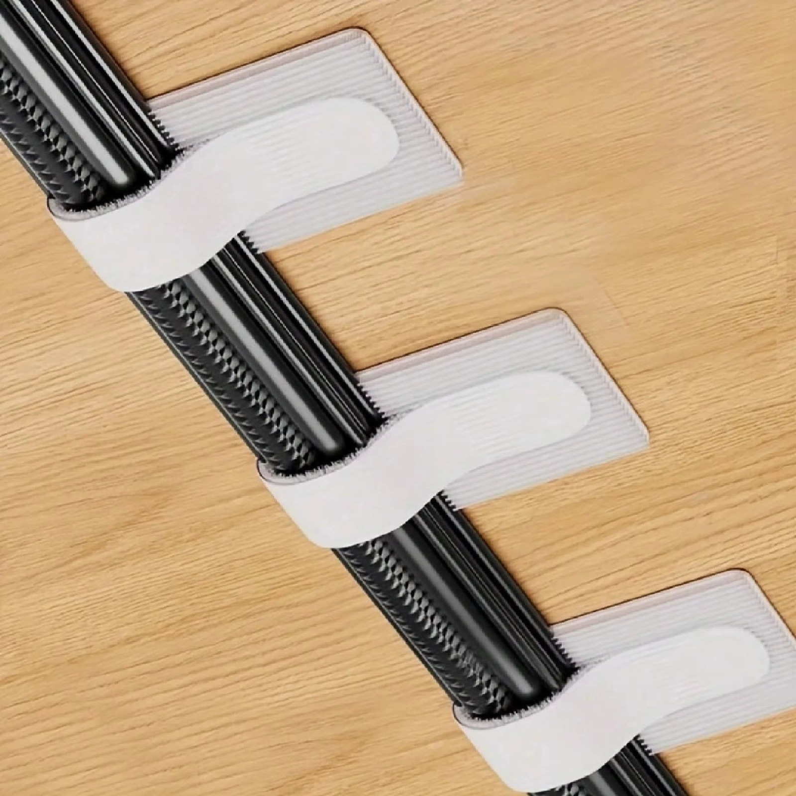 12Pcs Self-Adhesive Cable Clips – No Tools Needed, Heavy-Duty Cord Organizer wit