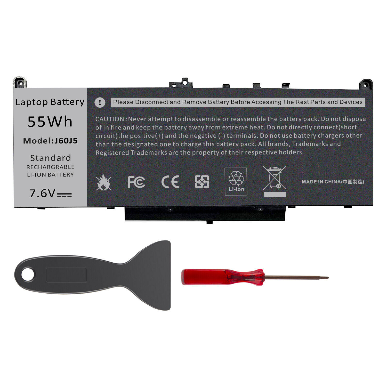 Battery For Dell Latitude E7270 E7470 Series Laptop J60J5 R1V85 451-BBSX 451 US