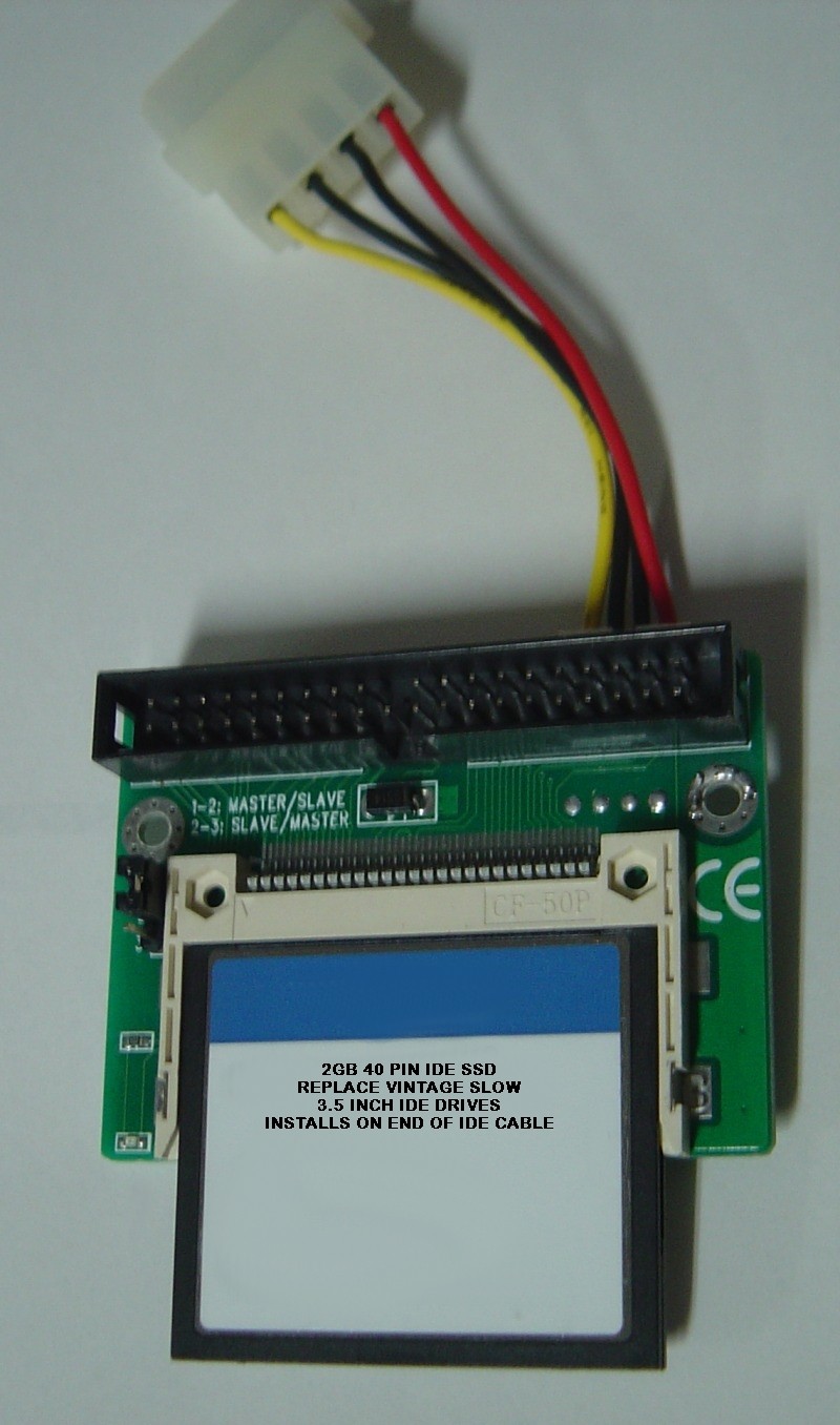 Replace Worn Out 3.5″ IDE Drive with this Reliable SSD 2GB 40 PIN IDE CF Card