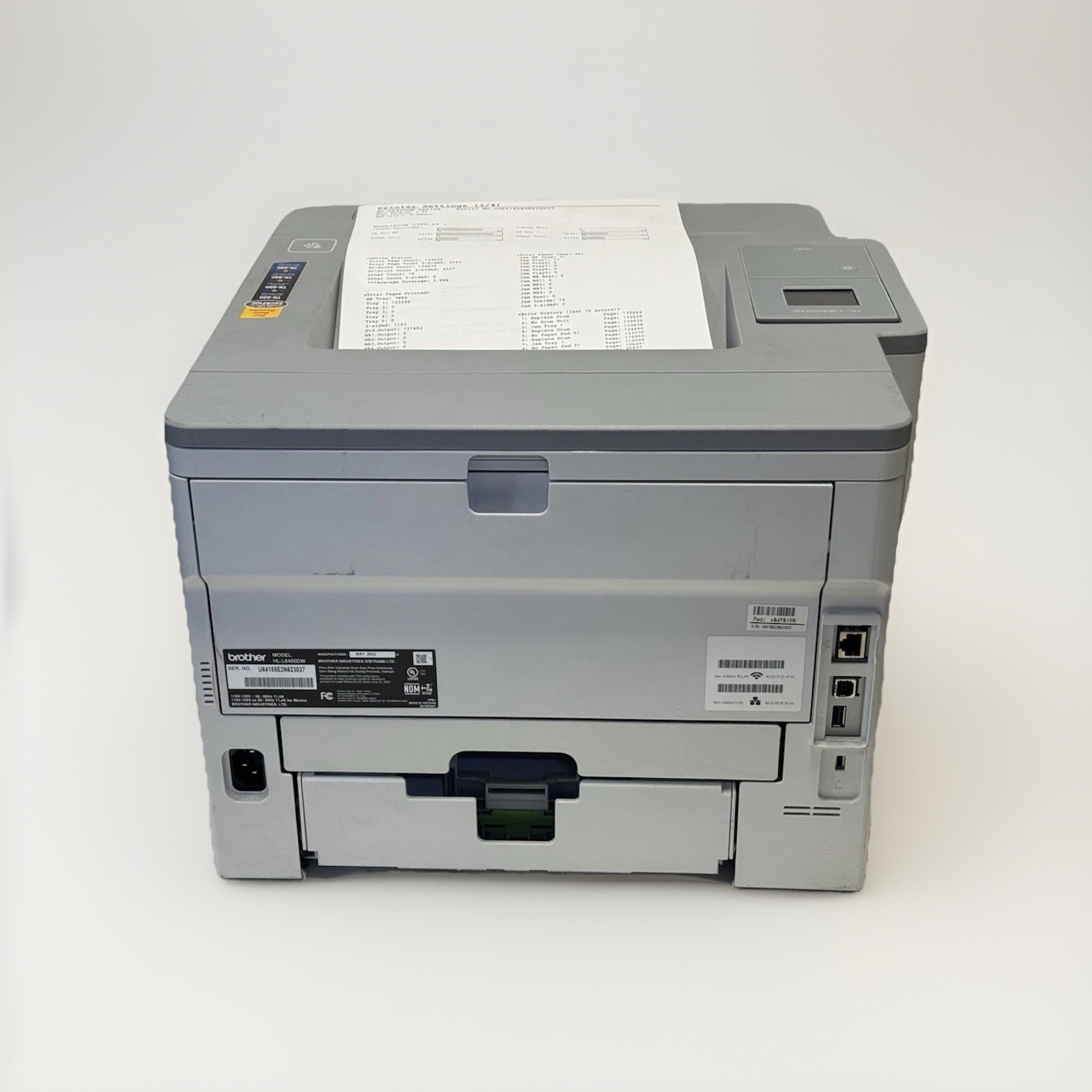 Brother HL-L6400DW Mono Laser Printer Wireless Duplex 52ppm – Tested Great