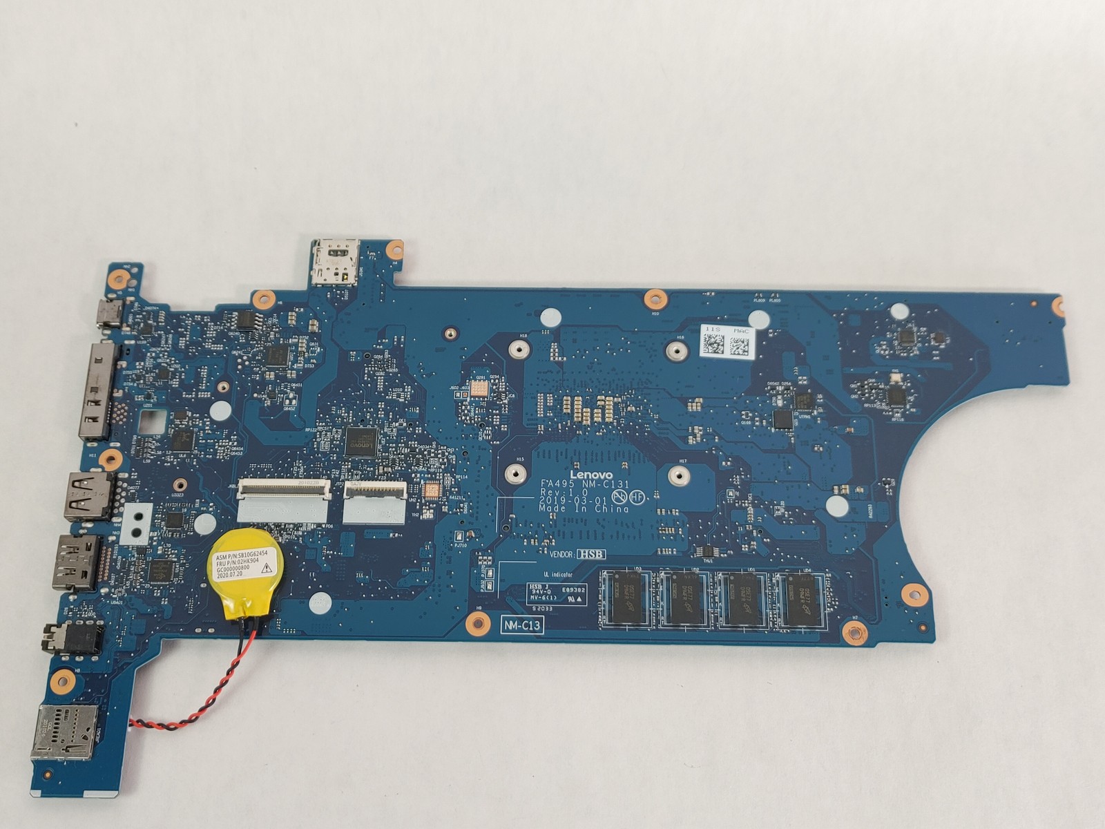 Lenovo ThinkPad T495 Ryzen 5 Pro 3500U 2.10 GHz 8 GB DDR4 Motherboard 02DM034