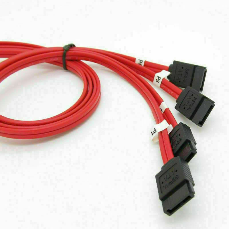 2 X Mini 10Gbps SAS SFF-8086 26Pin to 4 SATA 7Pin HDD Splitter R79575-6004