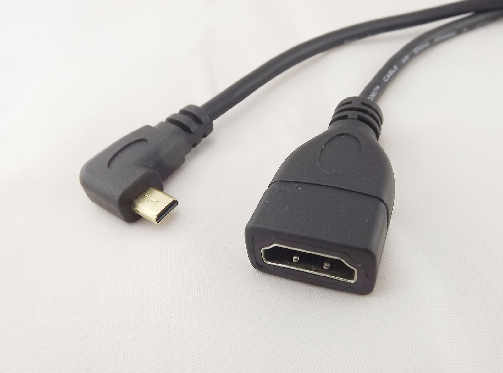 Right Angle Micro HDMI Male To HDMI Female Adapter Convertor 1080P Short Cable
