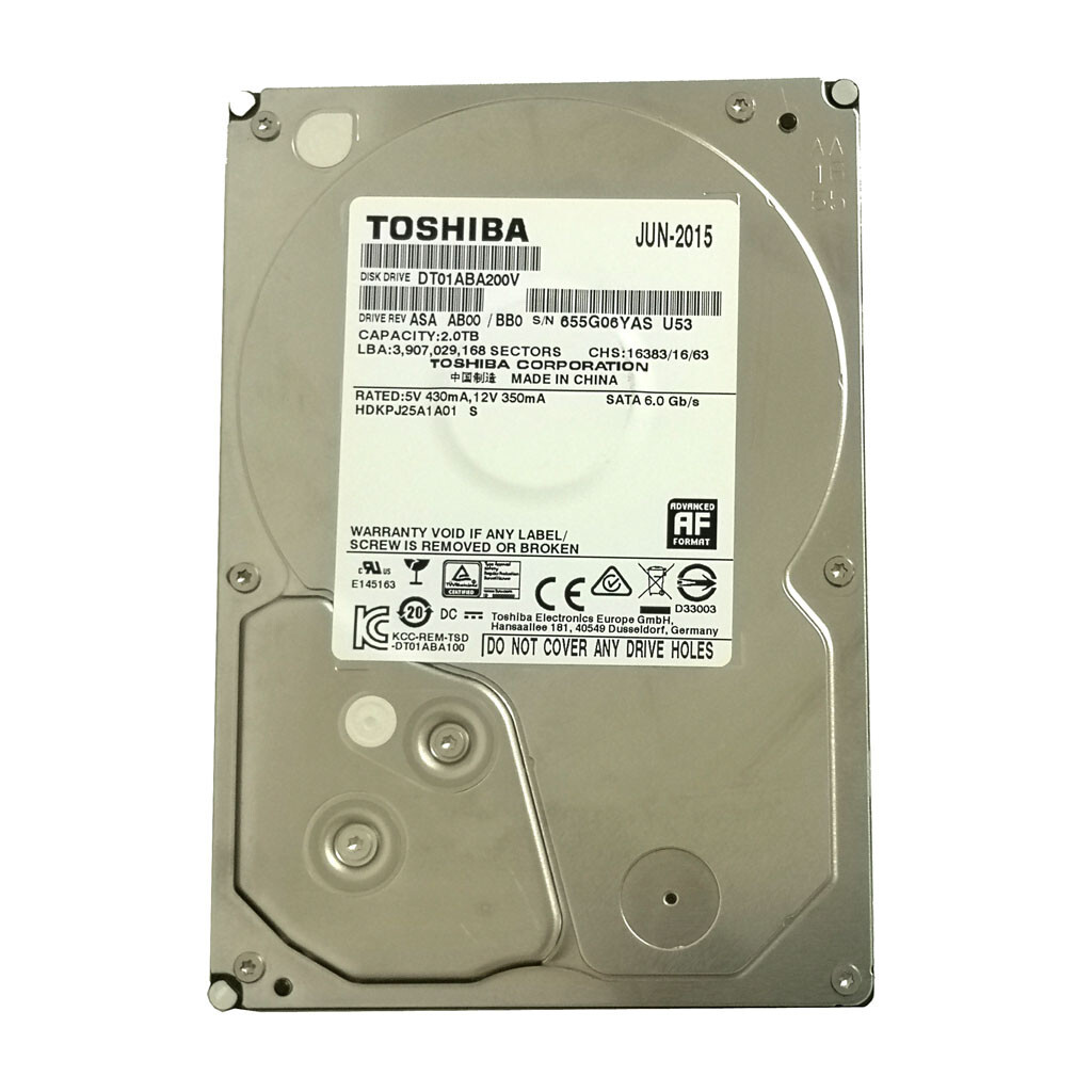 for Toshiba Mars C 2TB DT01ABA200V SATA 3.5″ Internal Hard Drive For PC DVR CCTV