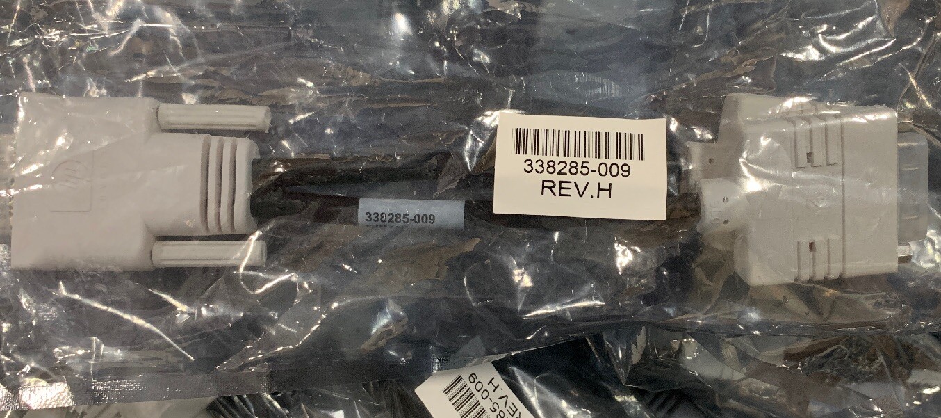 LOT OF 25 NEW HP/MOLEX 338285-009 DMS-59 Dual DVI Splitter/Adapter (Y-Cable)