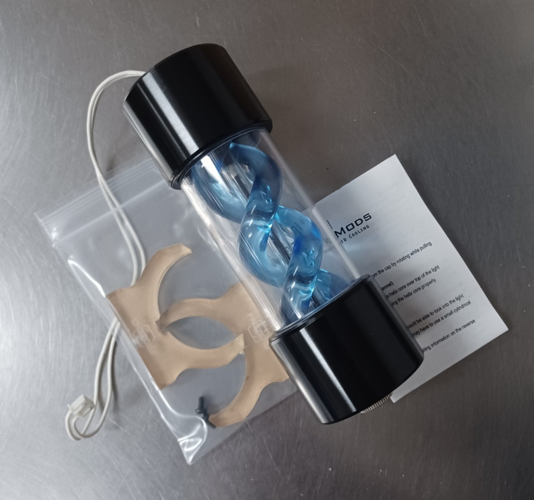FrozenQ LF Reaction 160mm Reservoir – Black/UV Blue Helix